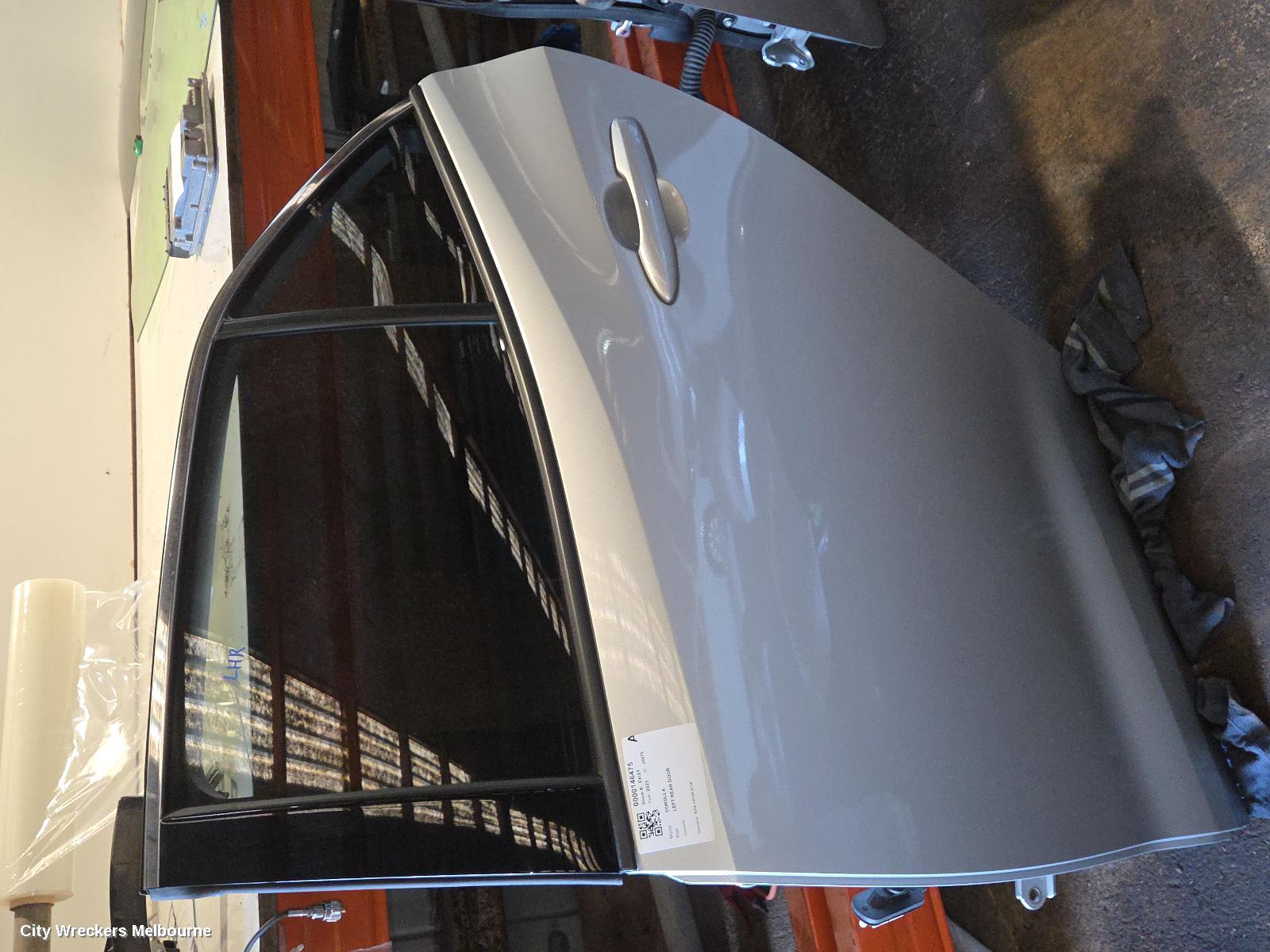 TOYOTA COROLLA LEFT REAR DOOR/SLIDING, E210, HATCH, 07/2018 ONWARDS