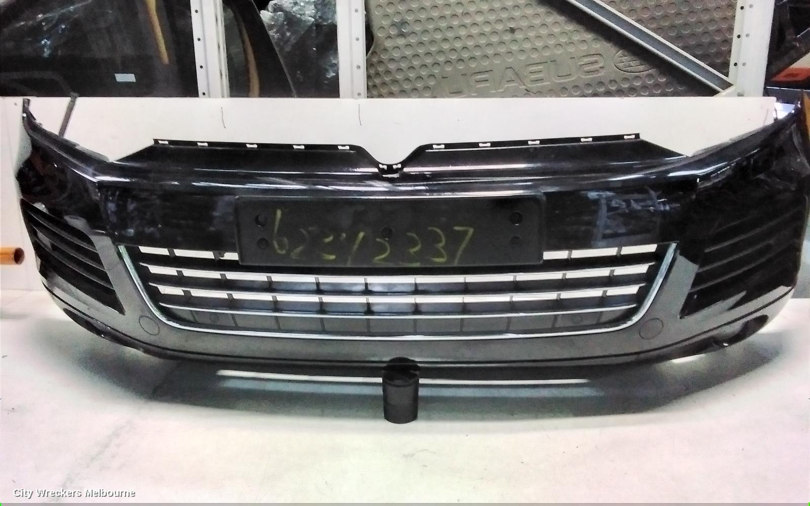 VOLKSWAGEN TOUAREG FRONT BUMPER, 7P, W/ PARK SENSOR TYPE, 12/2010 - 04/2018