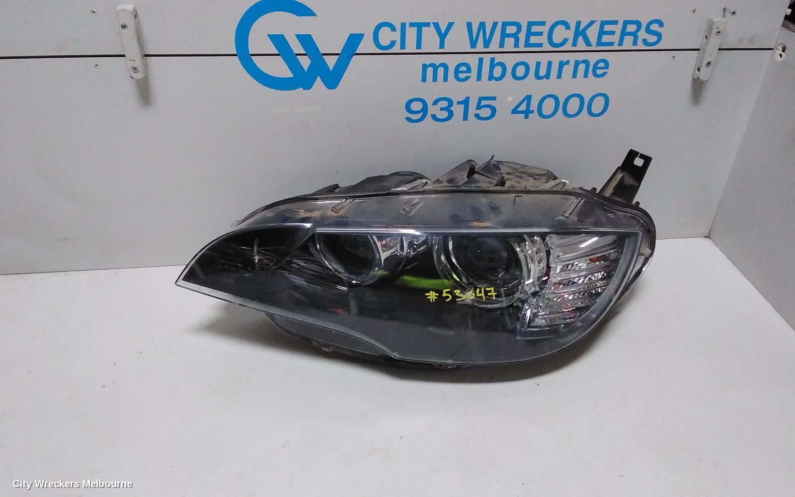 BMW X6 LEFT HEADLAMP, E71, XENON, ADAPTIVE TYPE, 07/2008 - 05/2014