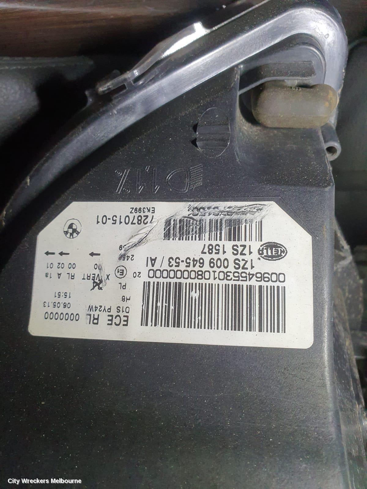 BMW X6 LEFT HEADLAMP, E71, XENON, ADAPTIVE TYPE, 07/2008 - 05/2014