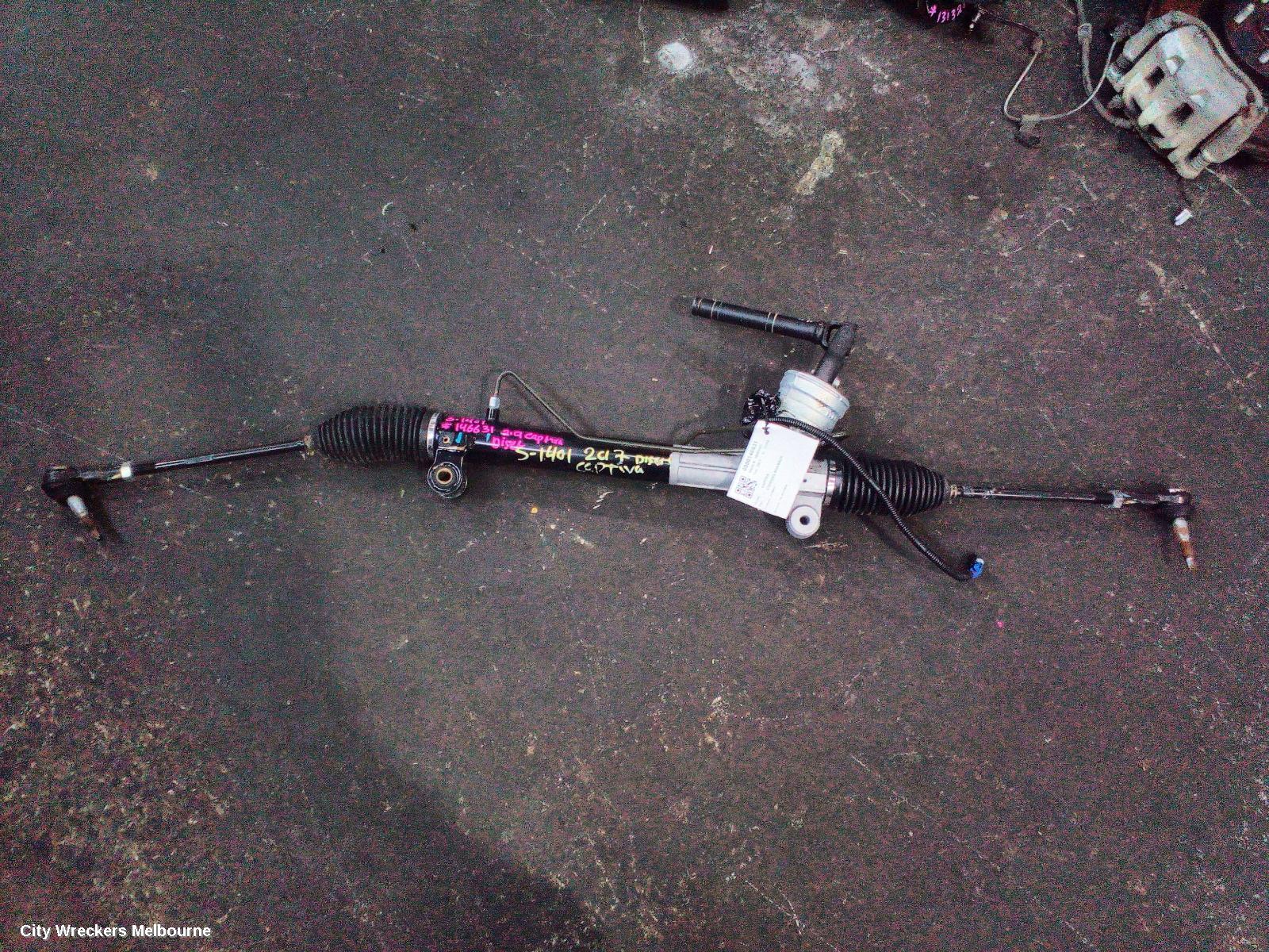 HOLDEN CAPTIVA STEERING BOX/RACK, CG, 05/2013 - 06/2018