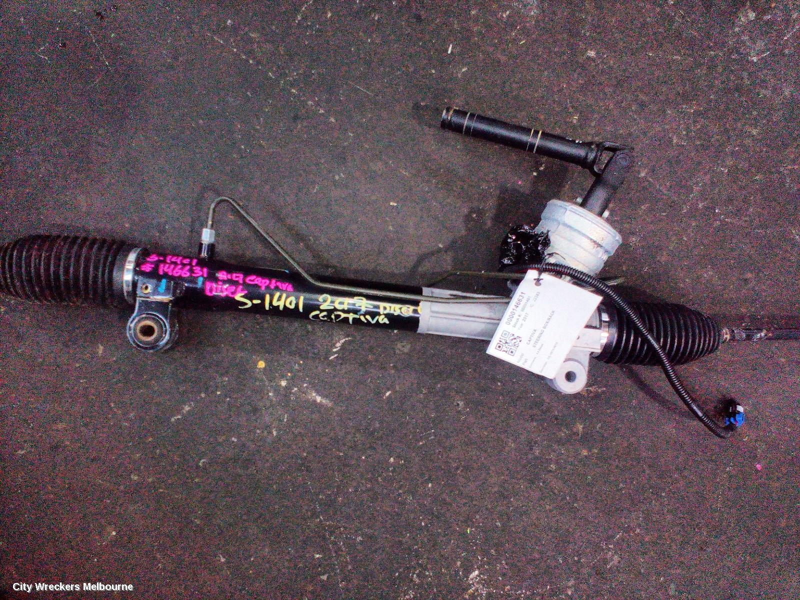 HOLDEN CAPTIVA STEERING BOX/RACK, CG, 05/2013 - 06/2018
