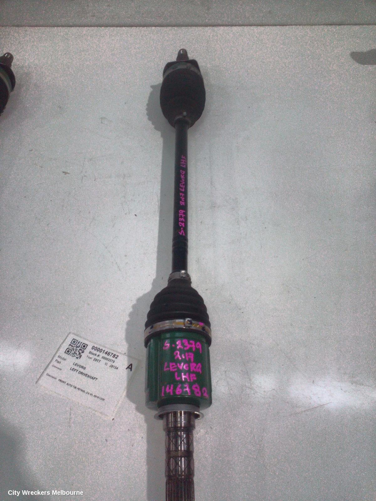 SUBARU LEVORG LEFT DRIVESHAFT, FRONT, AUTO T/M, PETROL, 2.0, V1, 05/2016 - 12/2020