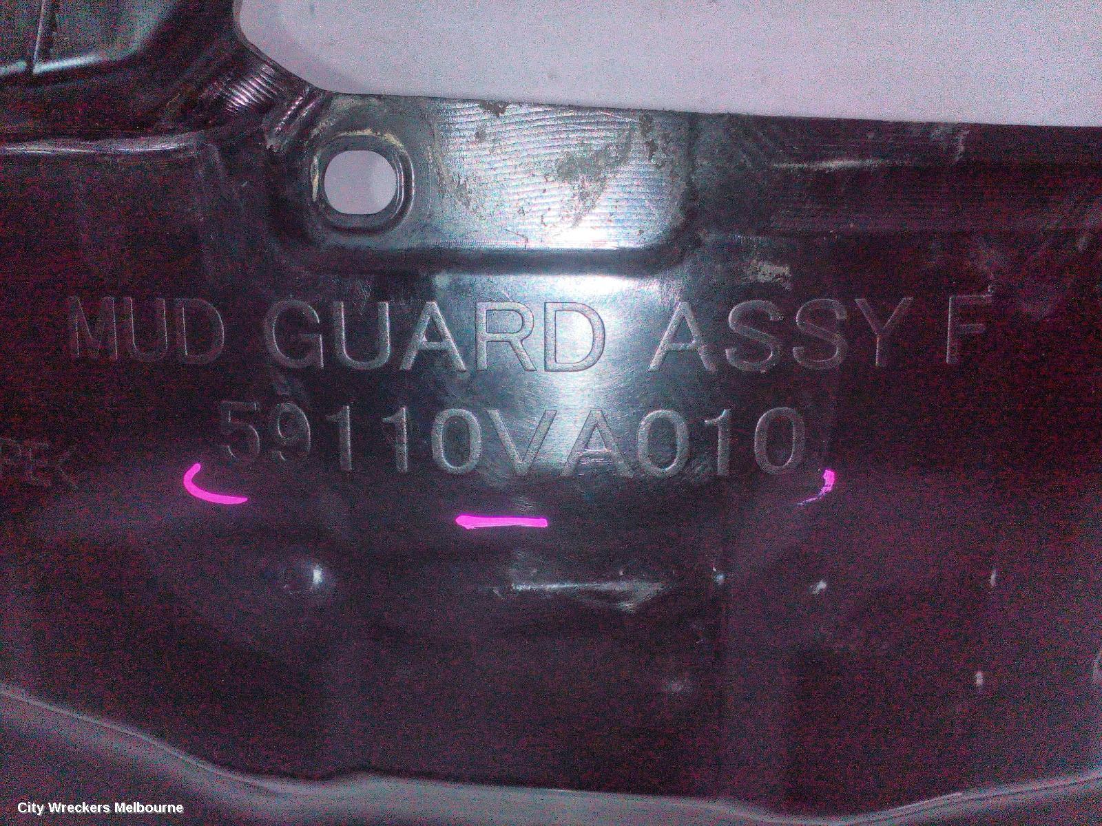 SUBARU LEVORG LEFT GUARD LINER, V1, 05/2016 - 12/2020