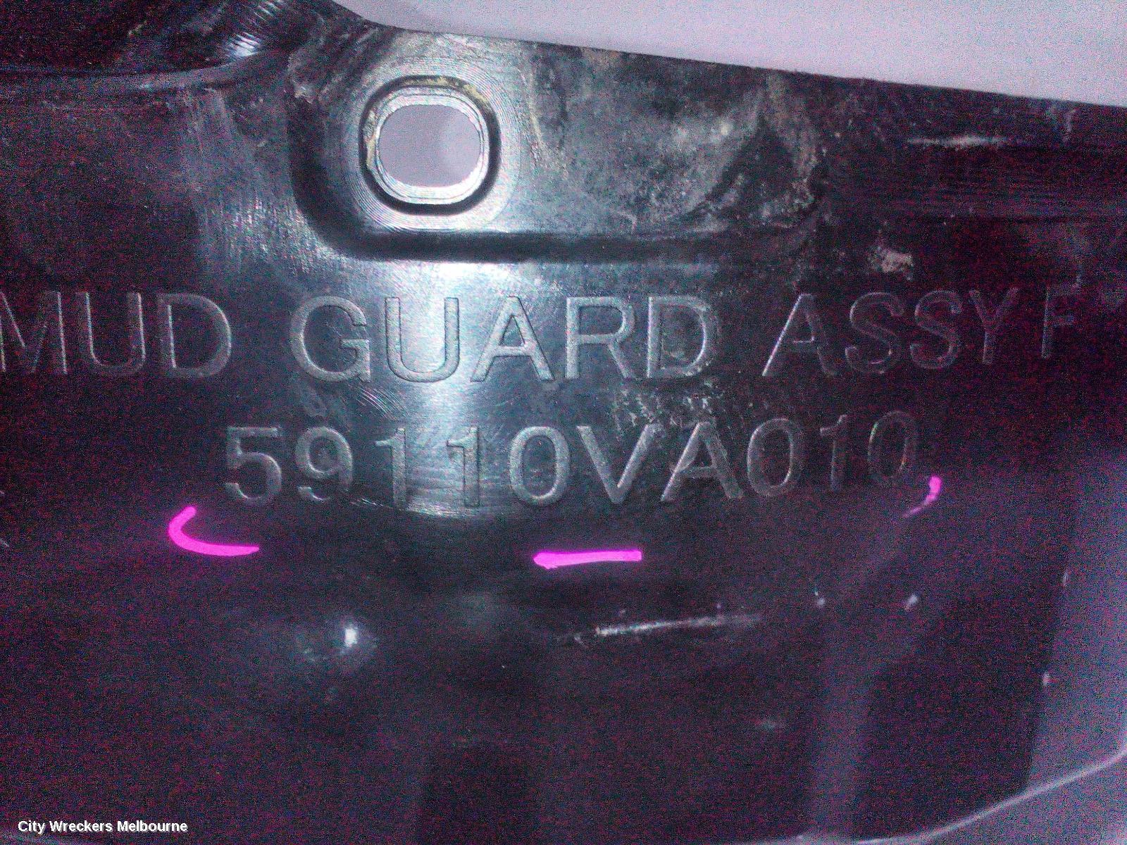SUBARU LEVORG LEFT GUARD LINER, V1, 05/2016 - 12/2020