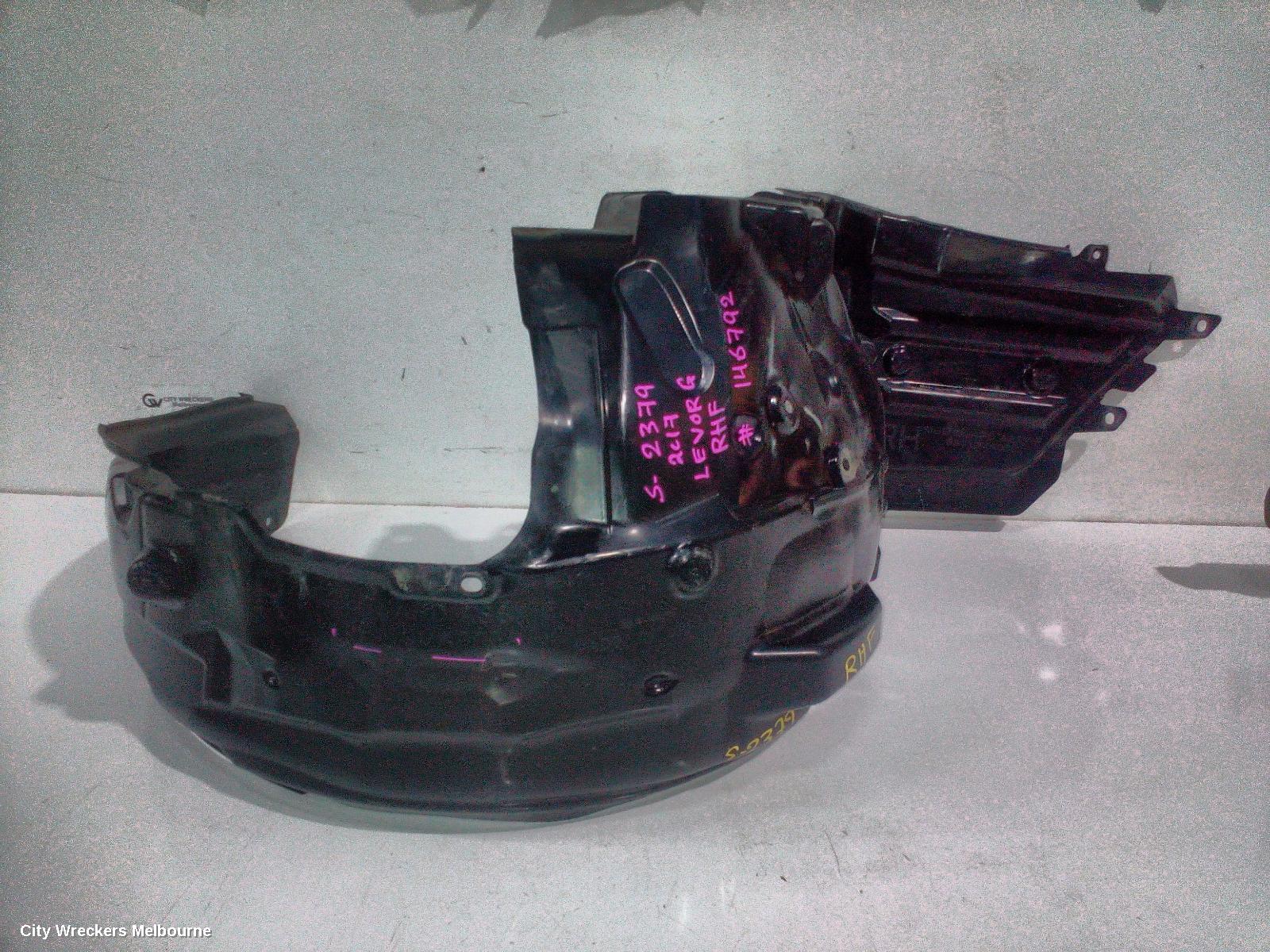SUBARU LEVORG RIGHT GUARD LINER, V1, 05/2016 - 12/2020