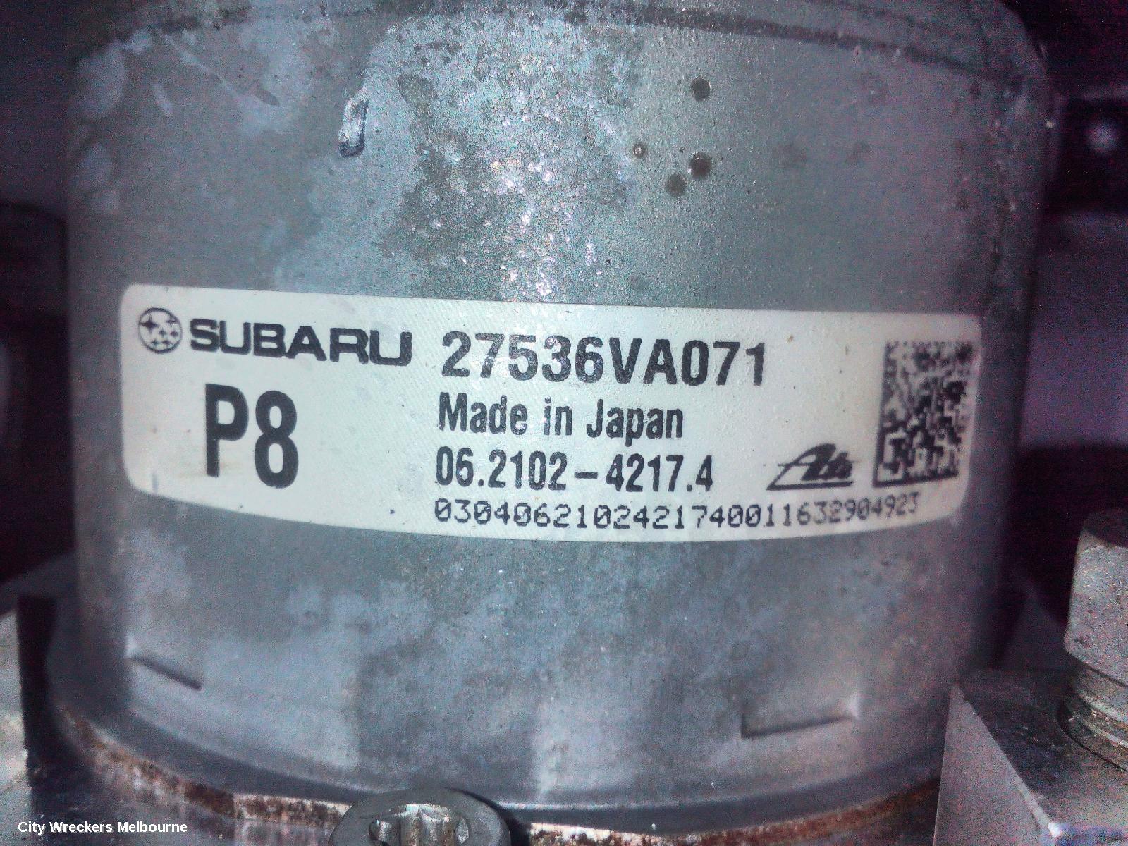 SUBARU LEVORG ABS PUMP/MODULATOR, V1, P/N 27536VA071, 05/2016 - 12/2020