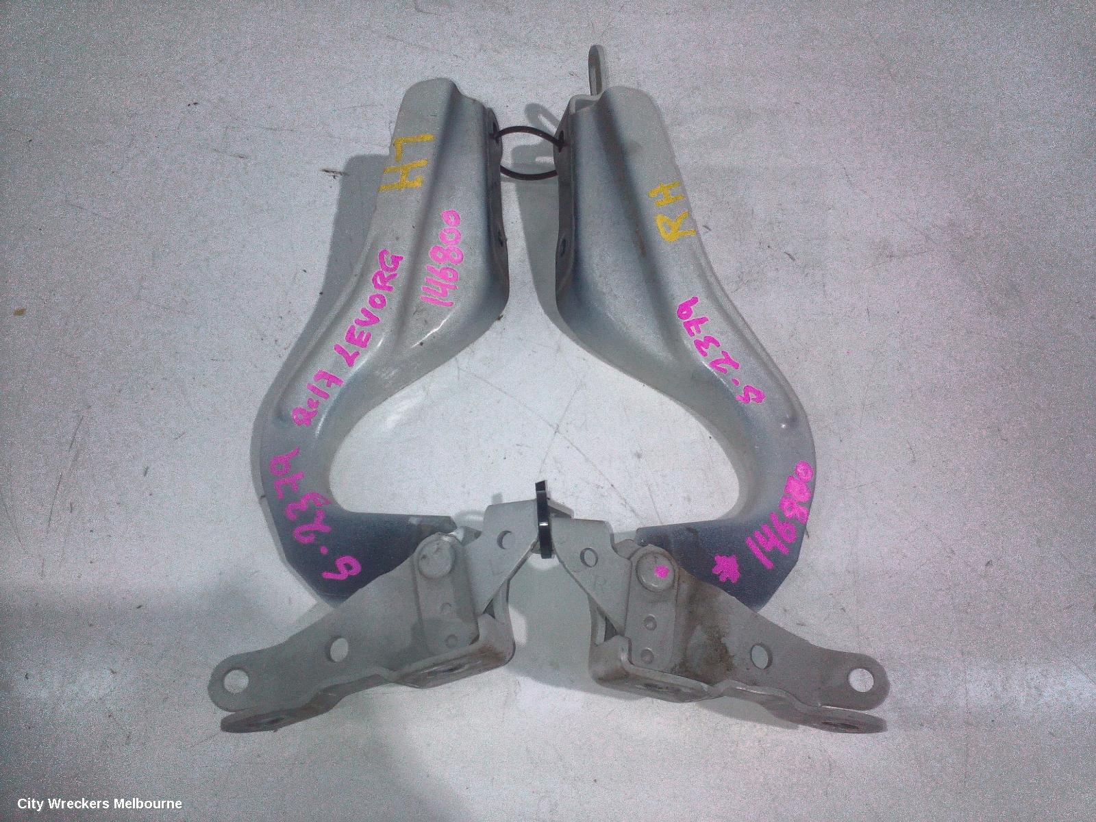SUBARU LEVORG BONNET HINGE/STRUT, V1, HINGES (PAIR), 05/2016 - 12/2020