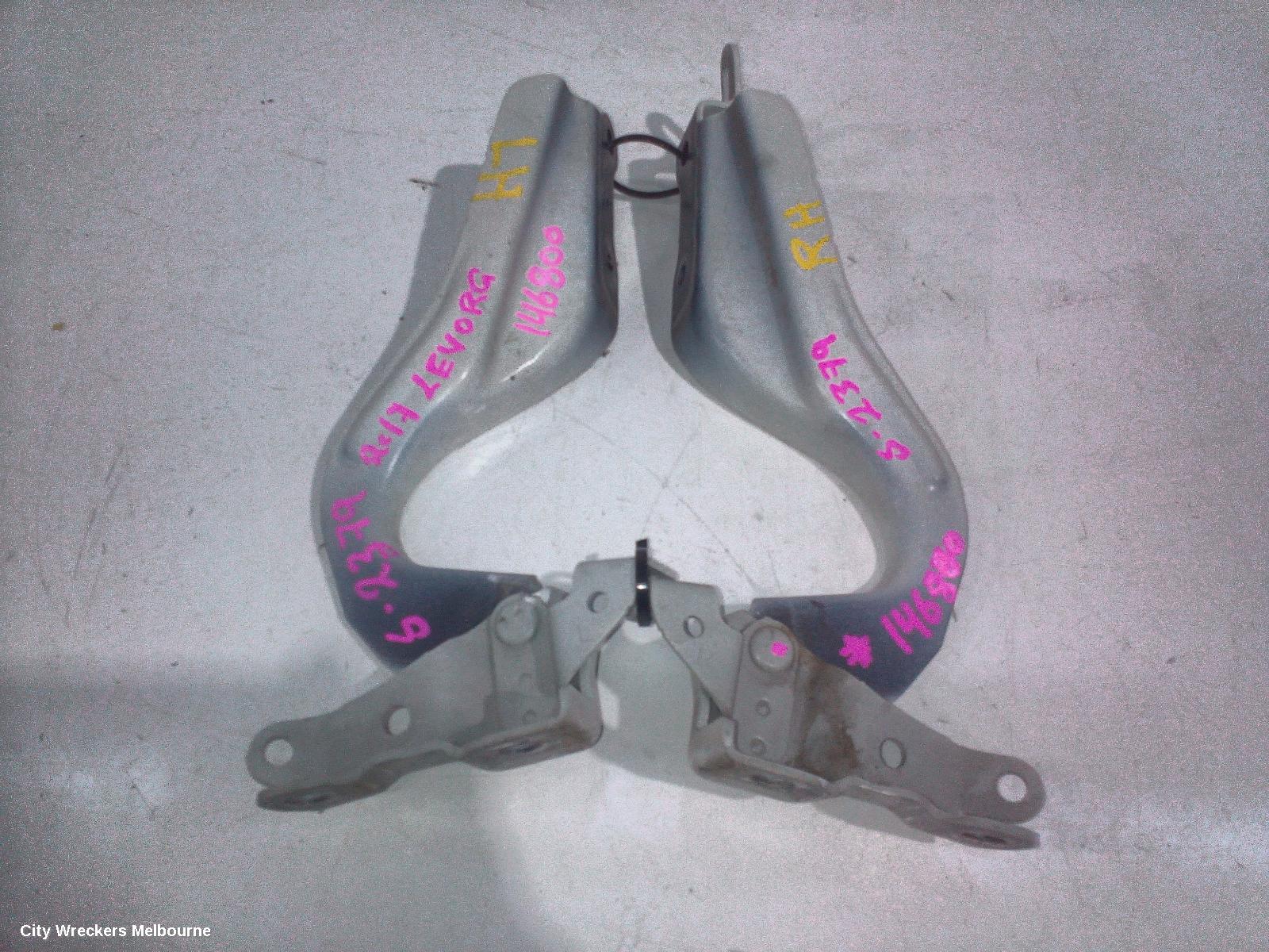SUBARU LEVORG BONNET HINGE/STRUT, V1, HINGES (PAIR), 05/2016 - 12/2020