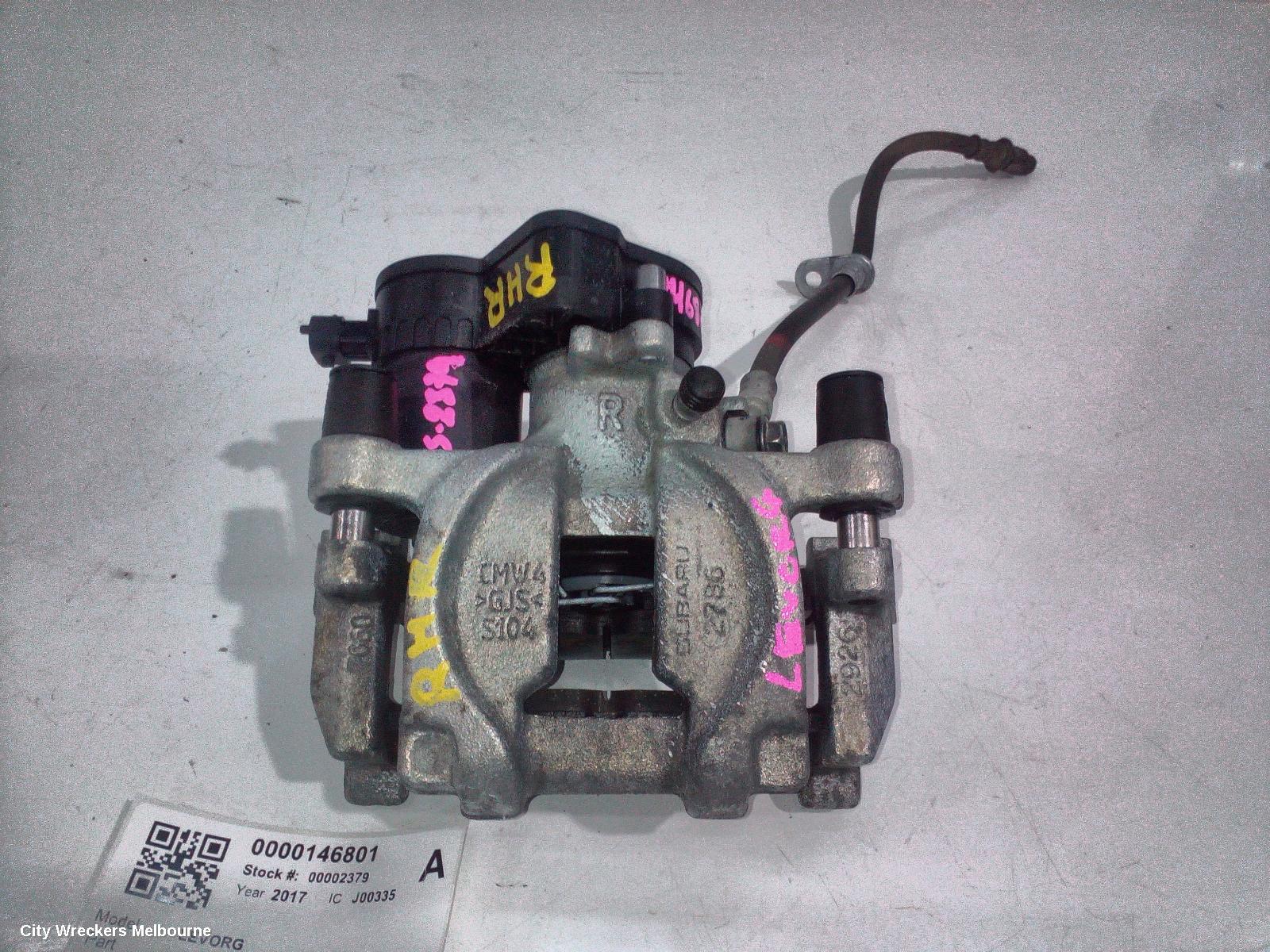 SUBARU LEVORG CALIPER, RH REAR, PETROL, V1, 05/2016 - 12/2020