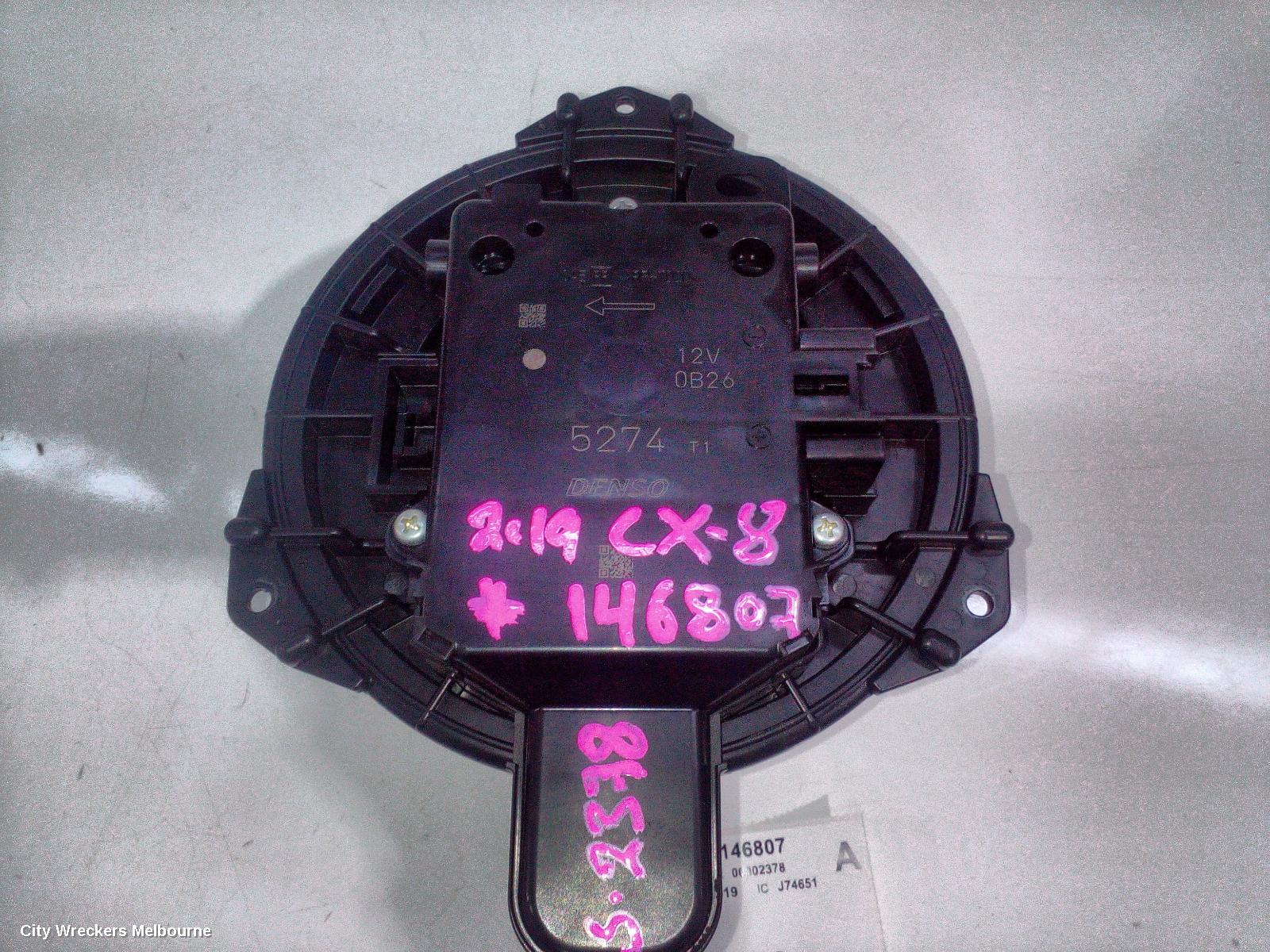 MAZDA CX8 HEATER FAN MOTOR, KG, FRONT, 05/2018 - 12/2023
