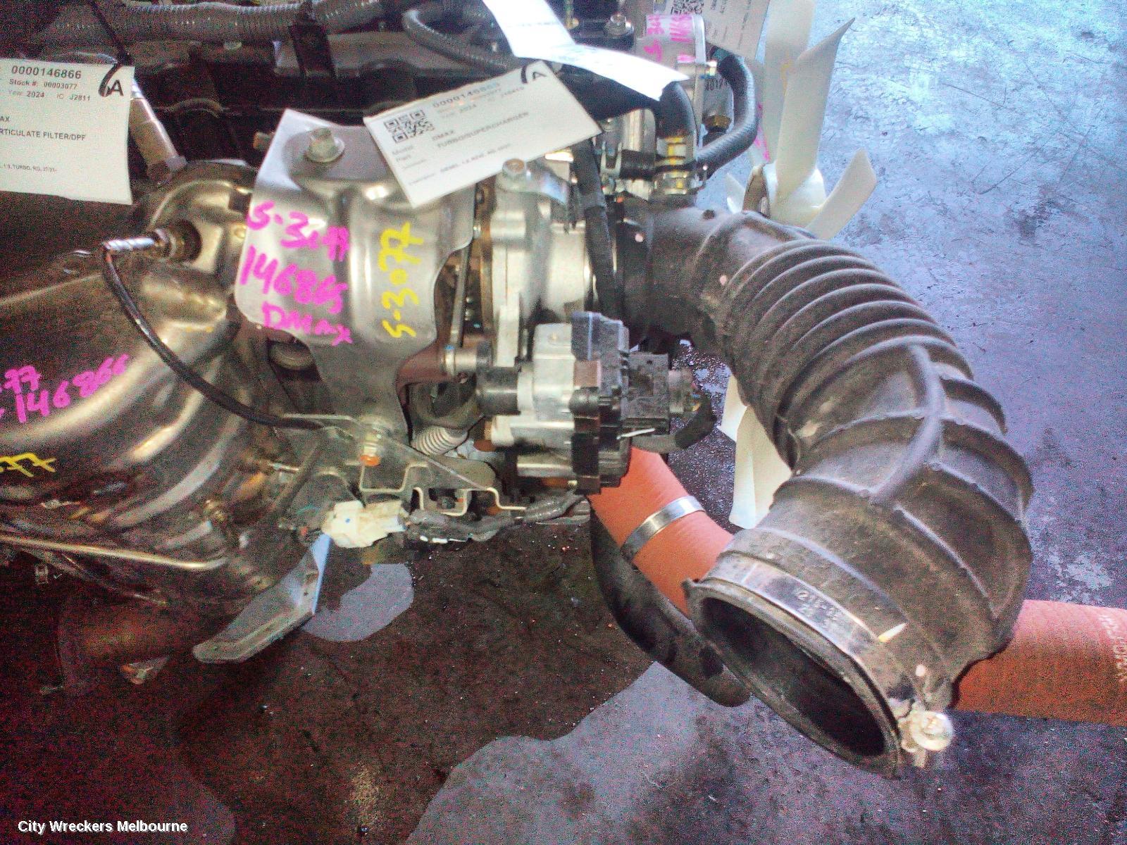 ISUZU DMAX TURBO SUPERCHARGER, DIESEL, 1.9, RZ4E, RG, 07/2021 ONWARDS