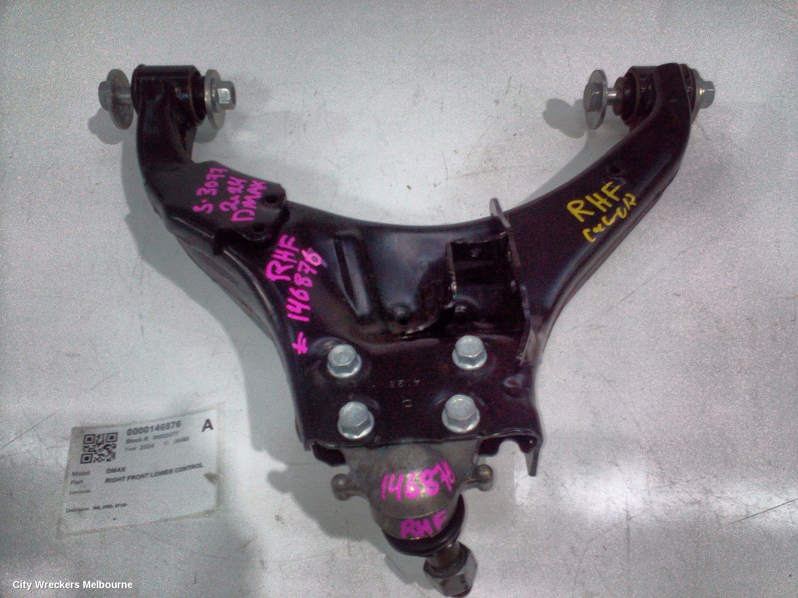 ISUZU DMAX RIGHT FRONT LOWER CONTROL ARM, RG, 2WD, 07/2020 ONWARDS