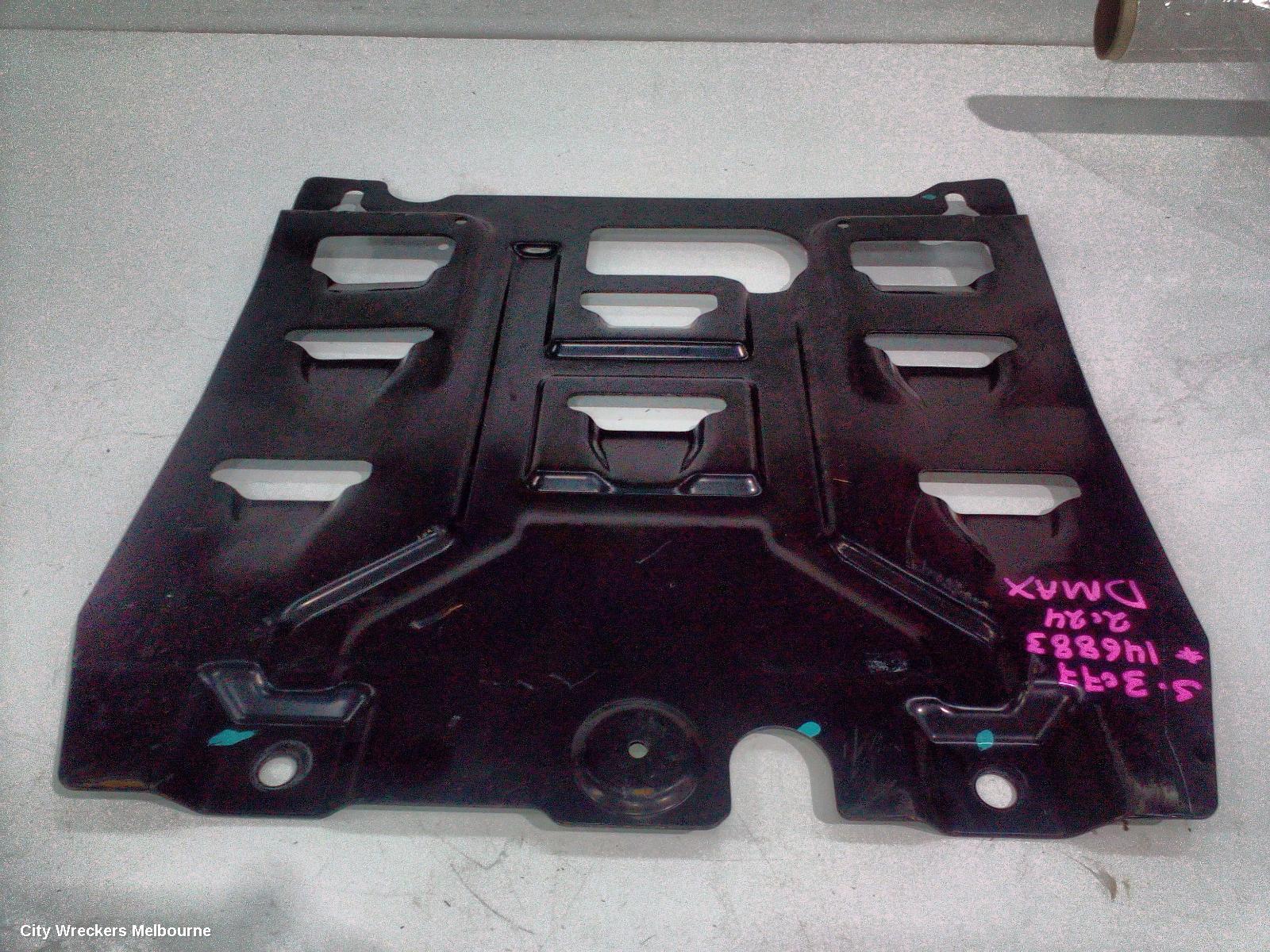 ISUZU DMAX LOWER ENGINE SPLASH TRAY, RG, MAIN ENGINE UNDERTRAY, 07/2020 ONWARDS