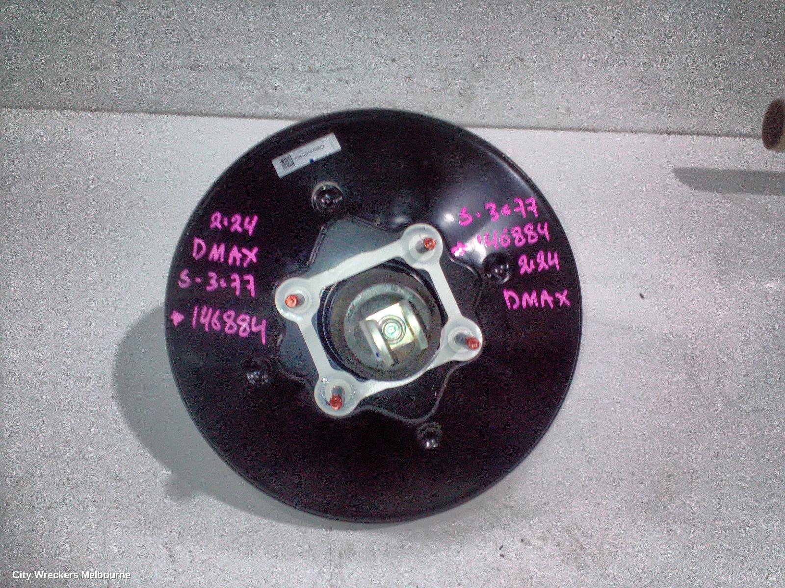 ISUZU DMAX BRAKE BOOSTER, DIESEL, 1.9, TURBO, RG, 07/2021 ONWARDS