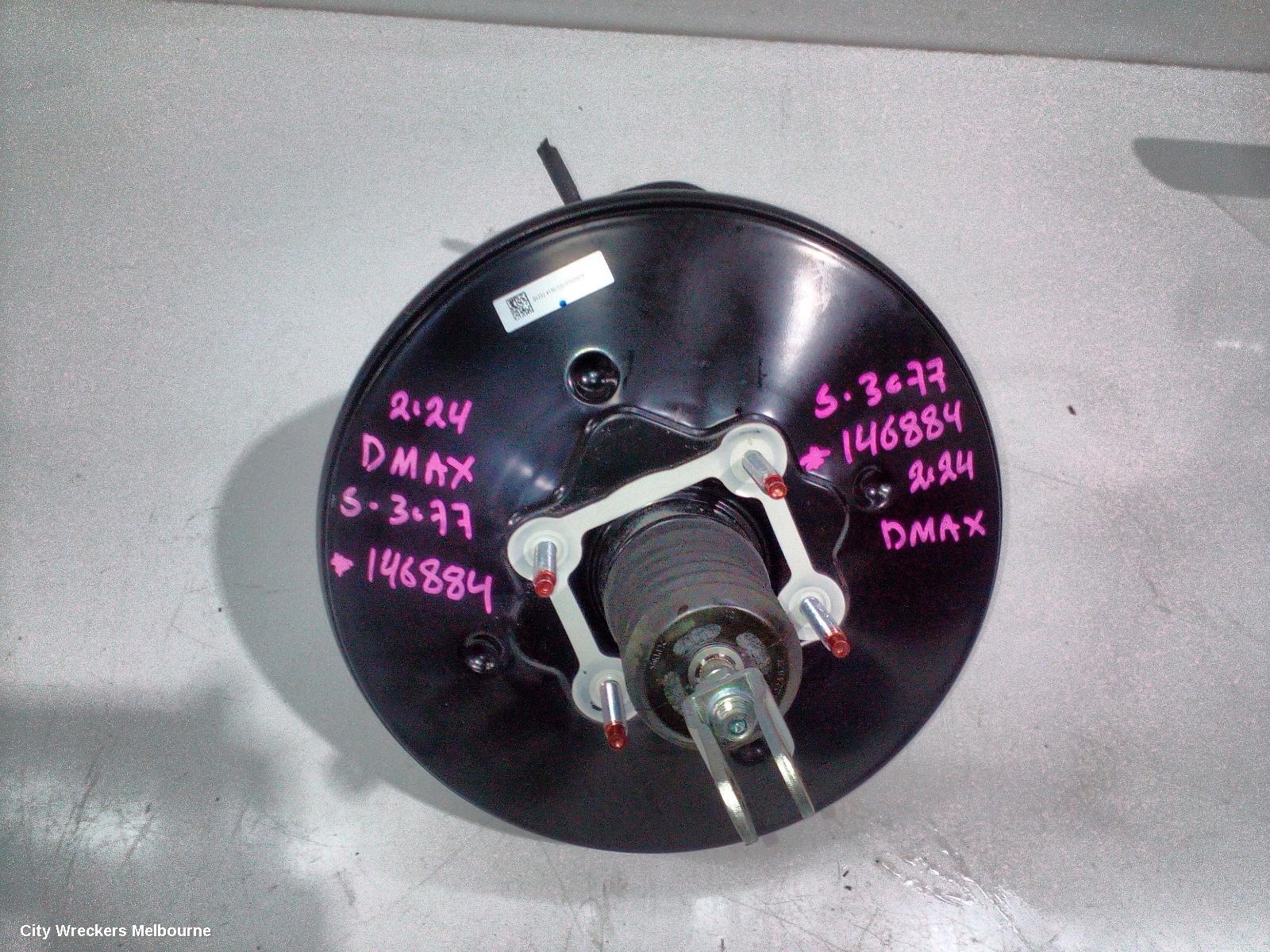 ISUZU DMAX BRAKE BOOSTER, DIESEL, 1.9, TURBO, RG, 07/2021 ONWARDS