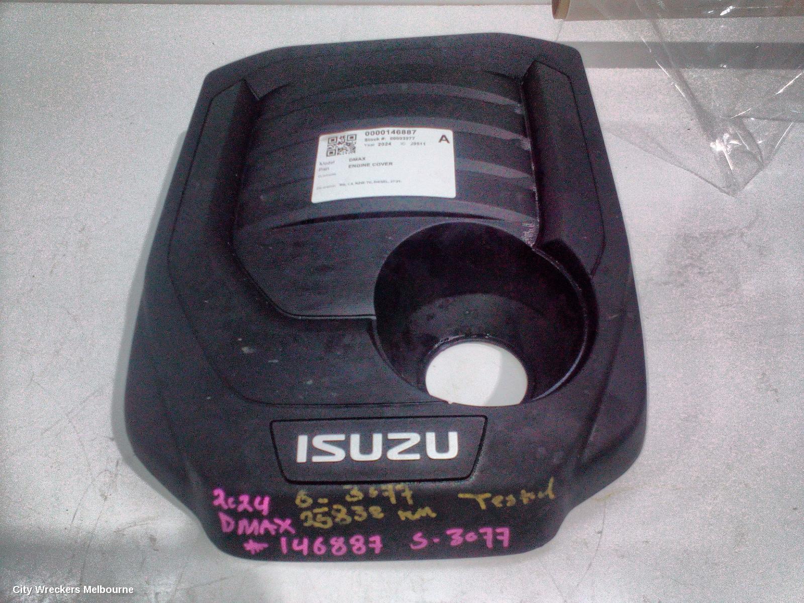 ISUZU DMAX ENGINE COVER, RG, 1.9, RZ4E-TC, DIESEL, 07/2021 ONWARDS