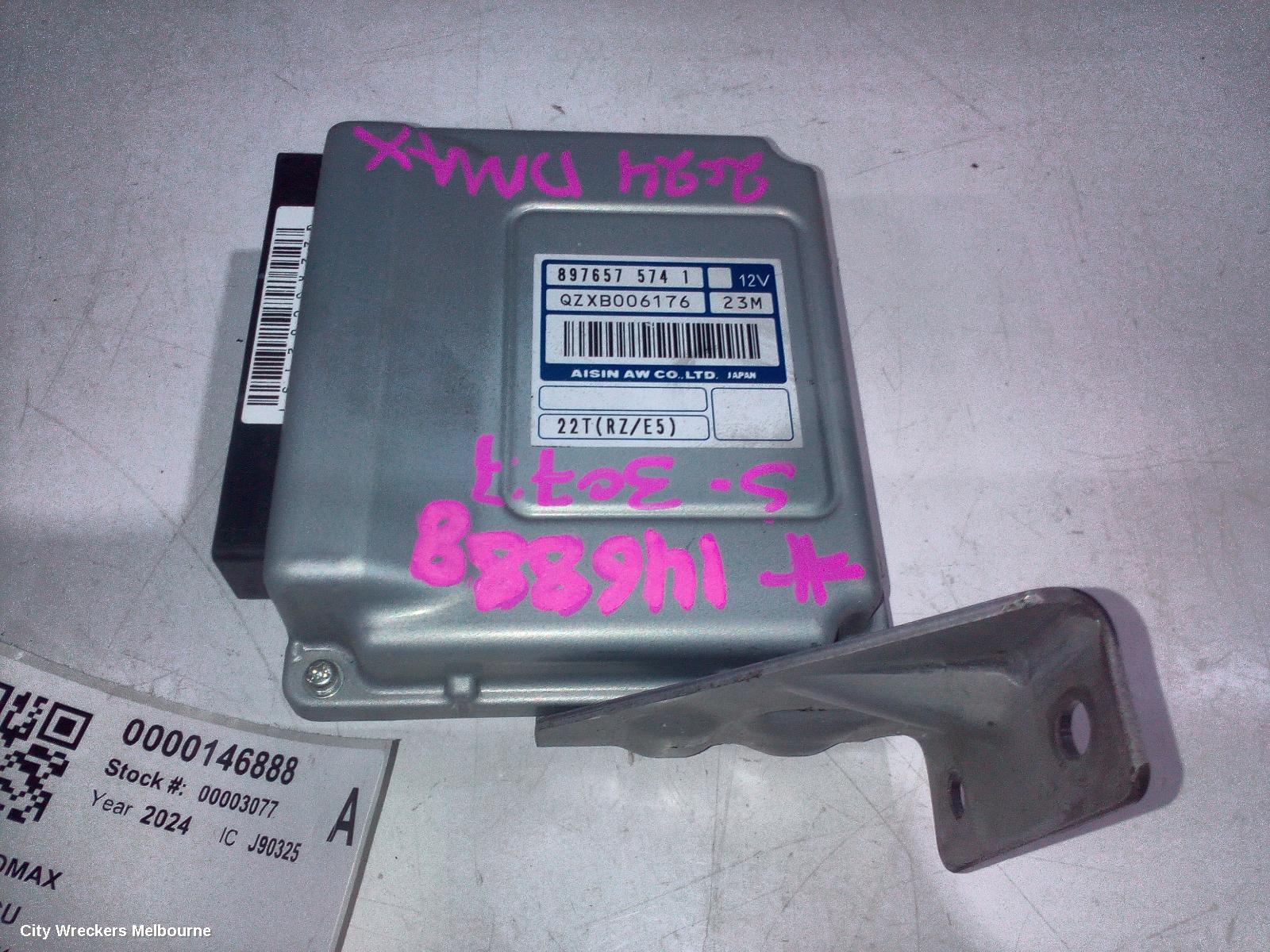 ISUZU DMAX ECU, RG, ENGINE ECU, 1.9, DIESEL, TURBO, ECU ONLY, 07/2021 ONWARDS