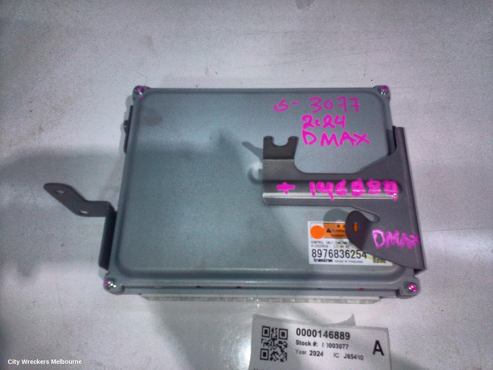 ISUZU DMAX, RG, 07/2020 ONWARDS, ENGINE ECU CONTROL UNIT 8976836254: 146889