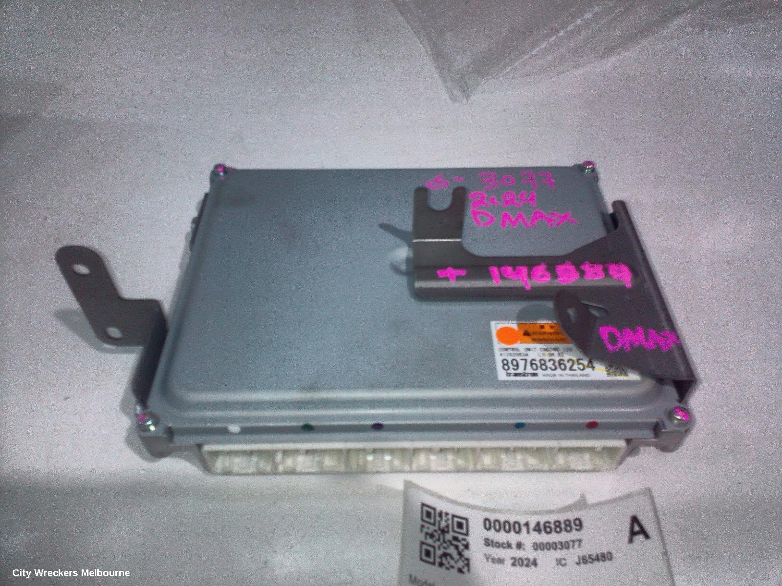 ISUZU DMAX, RG, 07/2020 ONWARDS, ENGINE ECU CONTROL UNIT 8976836254: 146889