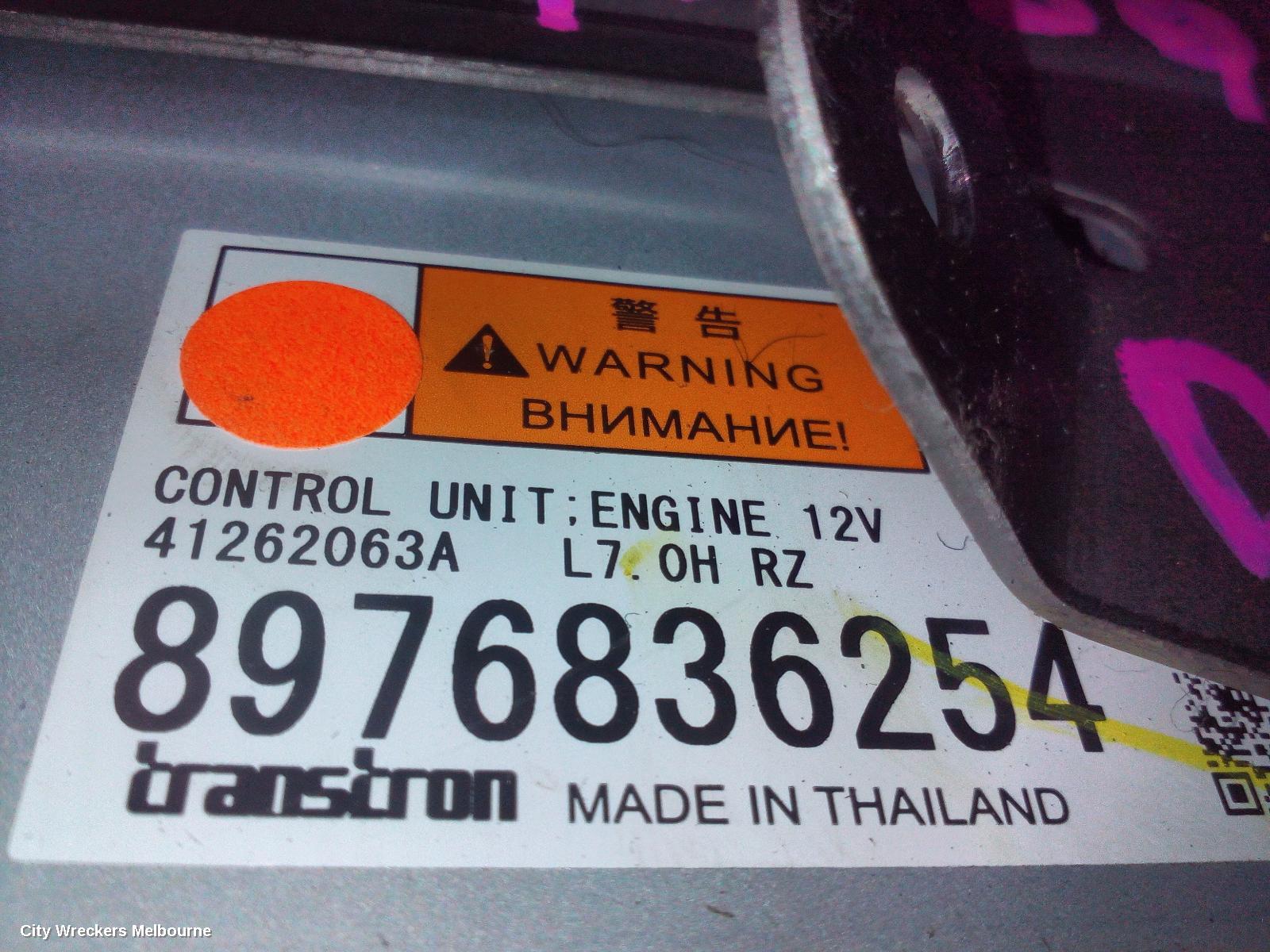 ISUZU DMAX, RG, 07/2020 ONWARDS, ENGINE ECU CONTROL UNIT 8976836254: 146889