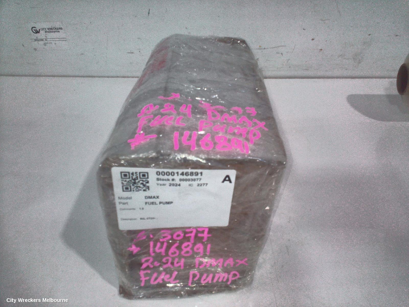 ISUZU DMAX FUEL PUMP, RG, 07/2020 ONWARDS