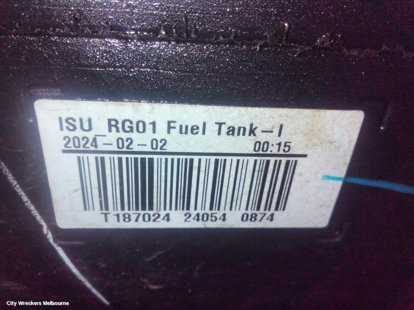 ISUZU DMAX FUEL TANK, RG, DIESEL, 07/2020 ONWARDS