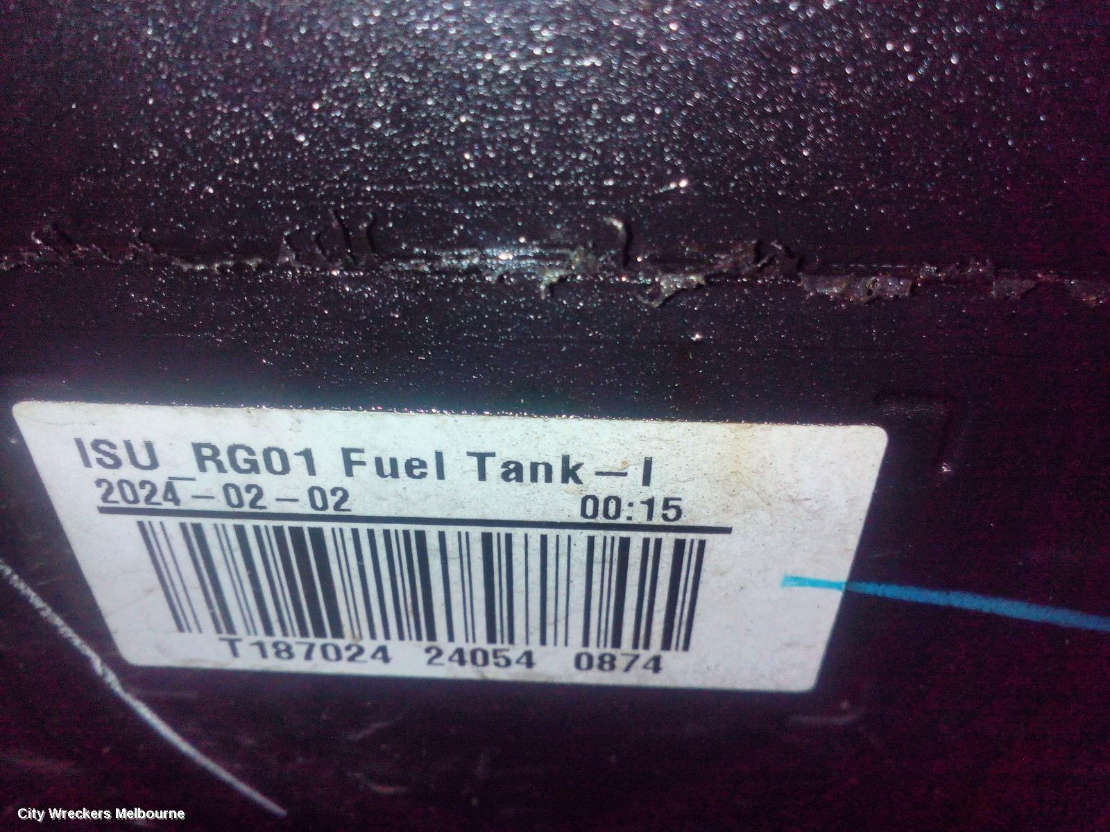 ISUZU DMAX FUEL TANK, RG, DIESEL, 07/2020 ONWARDS