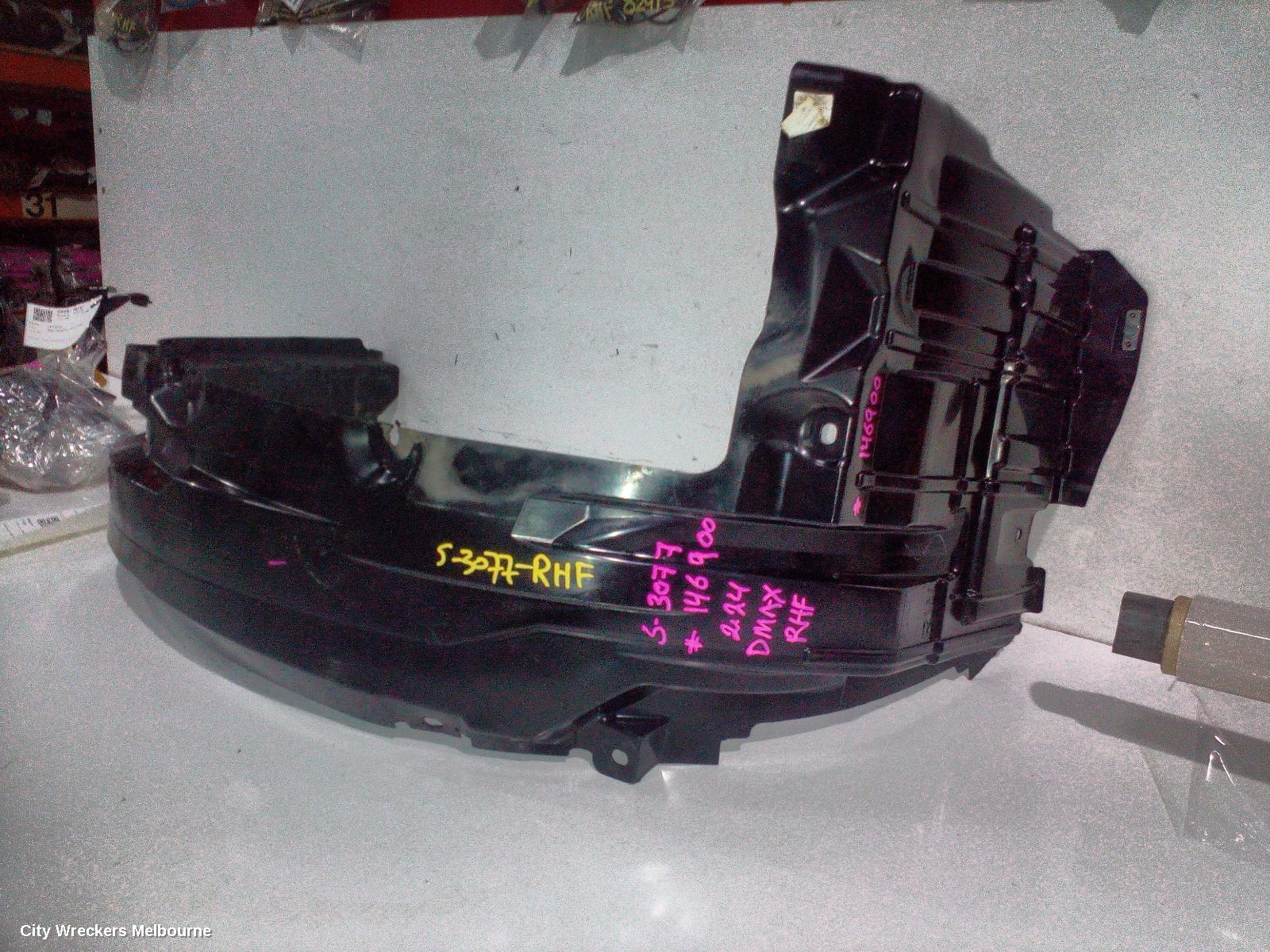 ISUZU DMAX RIGHT GUARD LINER, RG, FRONT, 07/2020 ONWARDS