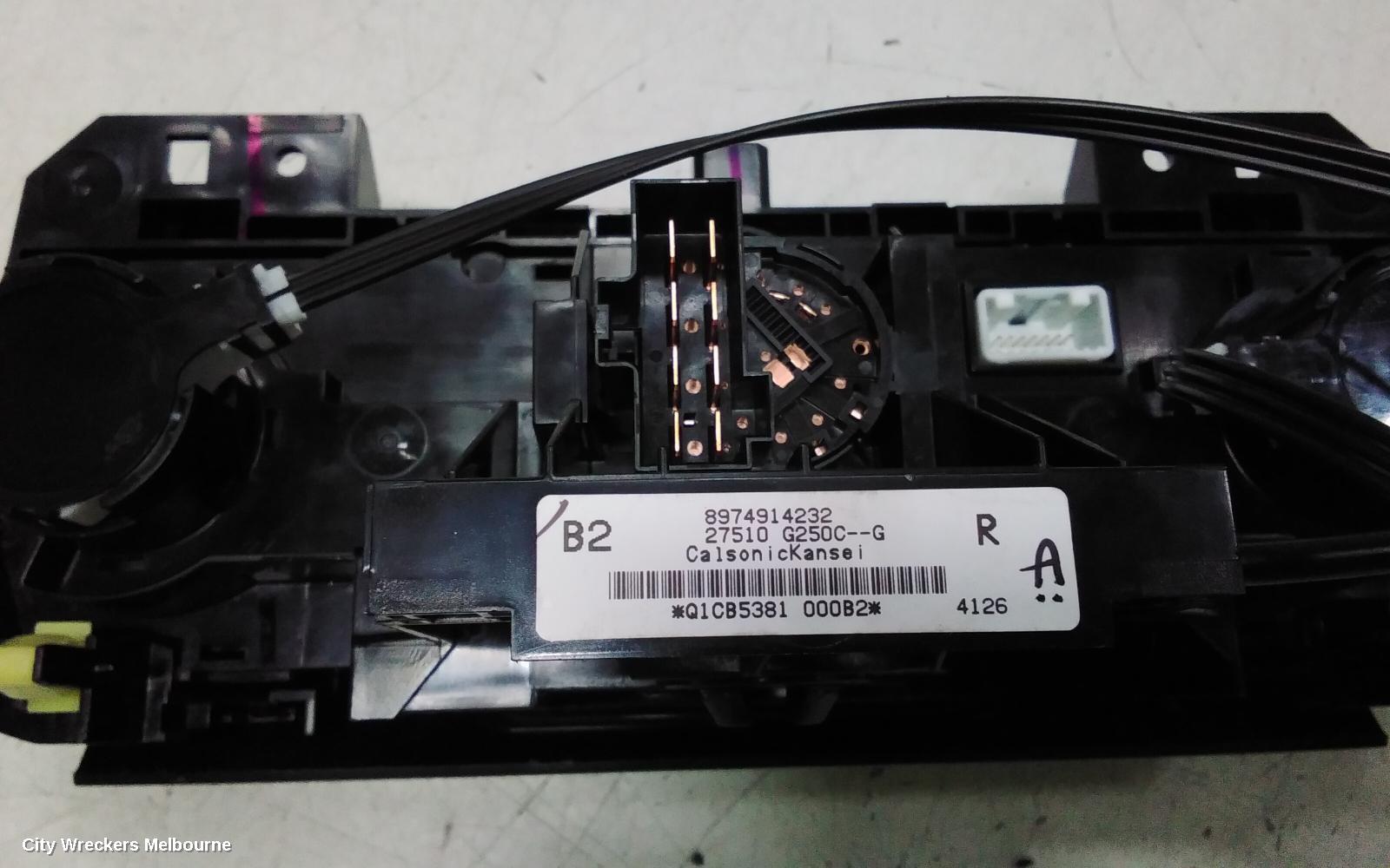 ISUZU DMAX HEATER/AC CONTROLS, NON CLIMATE CONTROL, W/ DEMIST TYPE (EXTRA/DUAL CAB), RG, 07/2020 ONWARDS