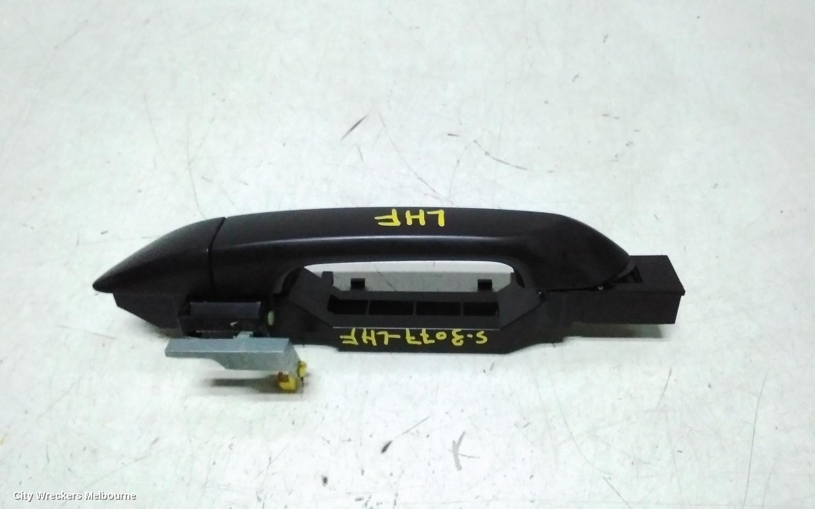 ISUZU DMAX DOOR HANDLE, LH FRONT, OUTER, BLACK, RG, 07/2020 ONWARDS