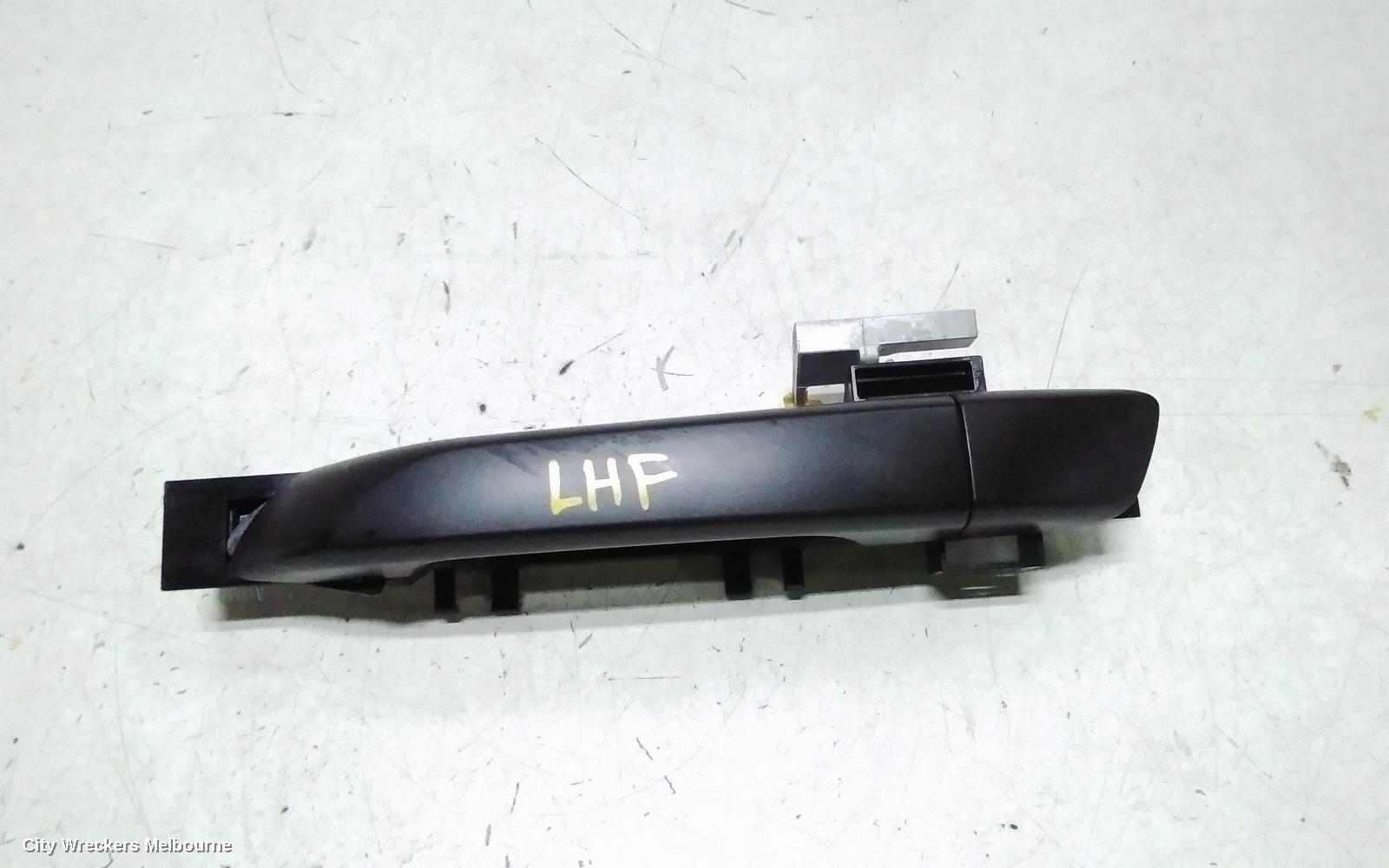 ISUZU DMAX DOOR HANDLE, LH FRONT, OUTER, BLACK, RG, 07/2020 ONWARDS