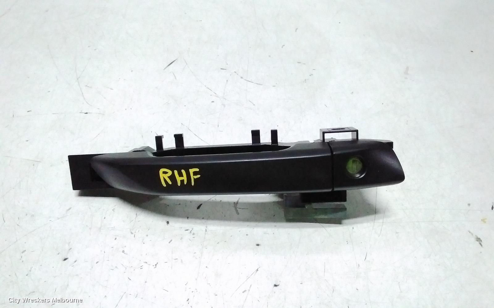 ISUZU DMAX DOOR HANDLE, RH FRONT, OUTER, BLACK, RG, 07/2020 ONWARDS