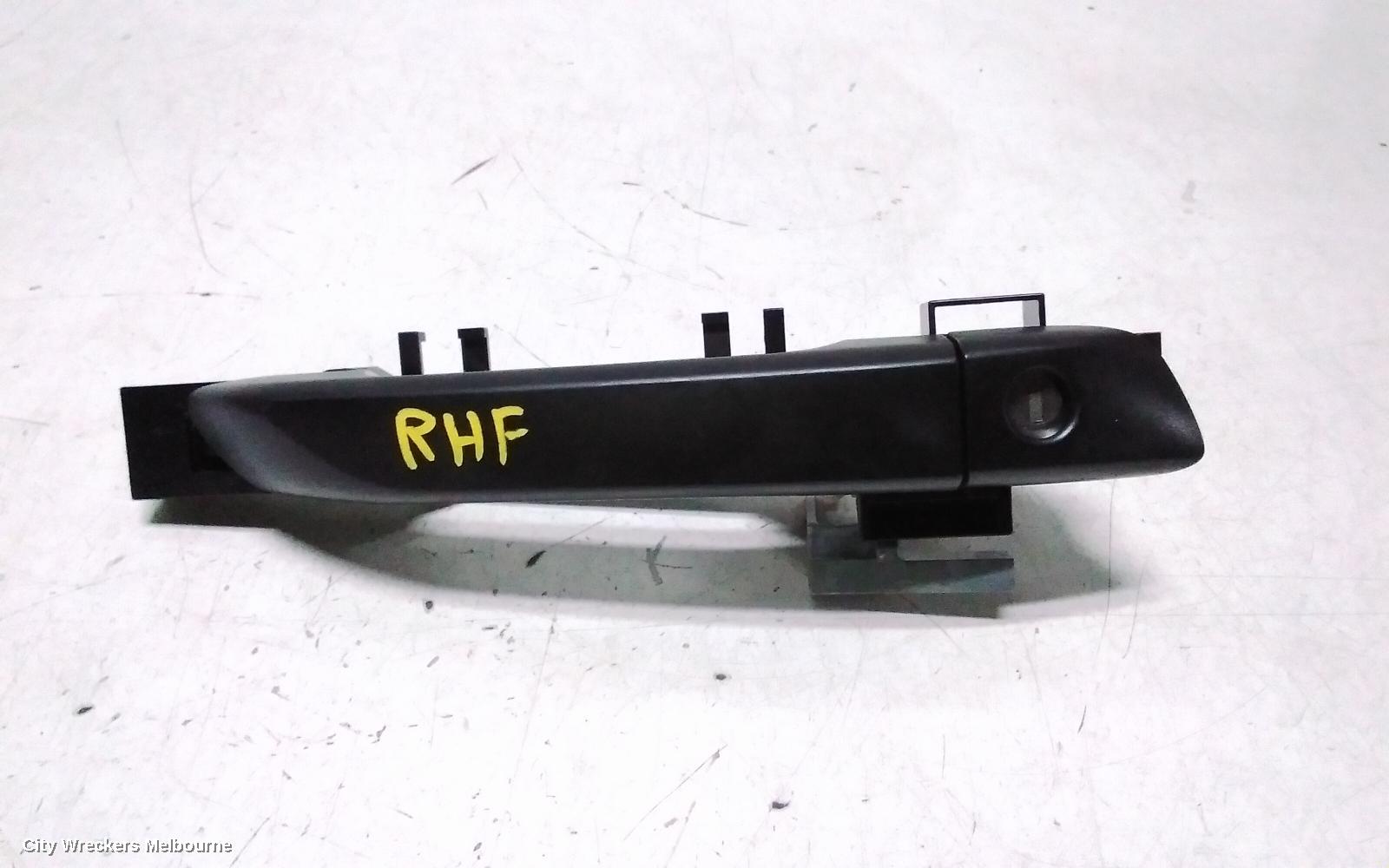 ISUZU DMAX DOOR HANDLE, RH FRONT, OUTER, BLACK, RG, 07/2020 ONWARDS
