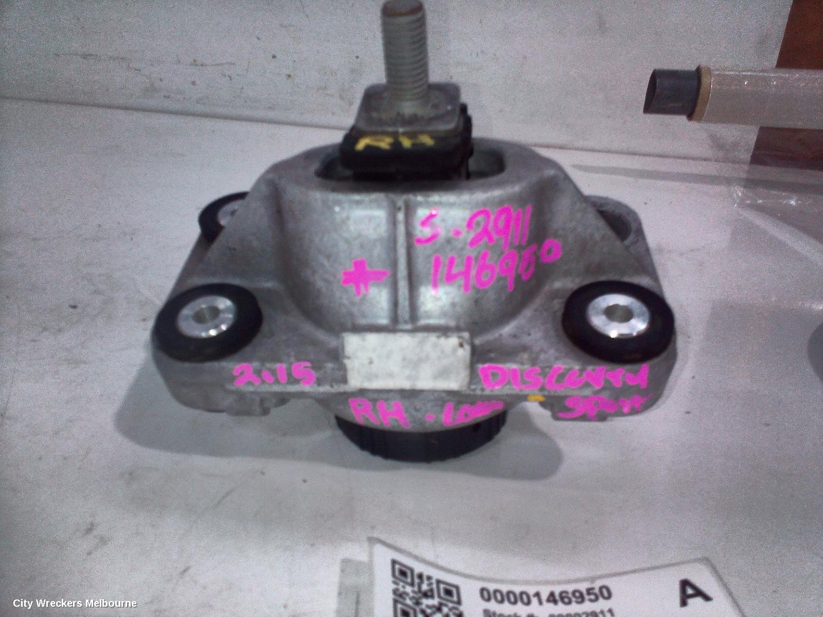 LAND ROVER RANGEROVER SPORT MOUNT, ENGINE MOUNT (RH SIDE), DIESEL, 3.0, SINGLE TURBO, L494, 06/2013 - 04/2022