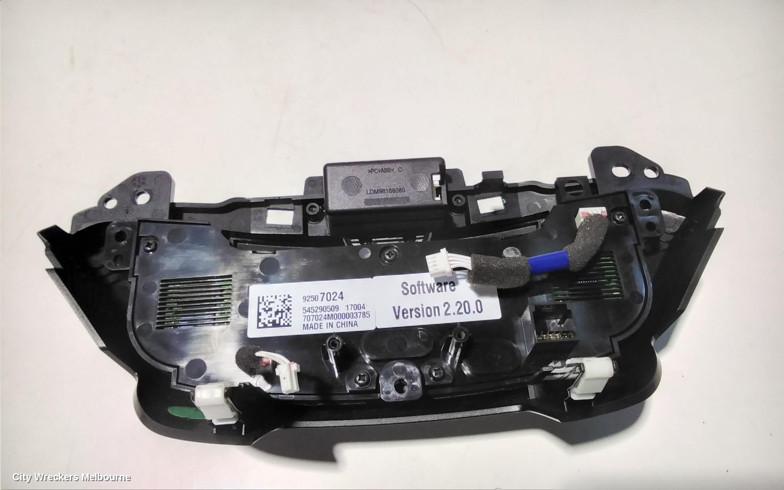 HOLDEN COMMODORE HEATER/AC CONTROLS, VF, 05/2013 - 12/2017