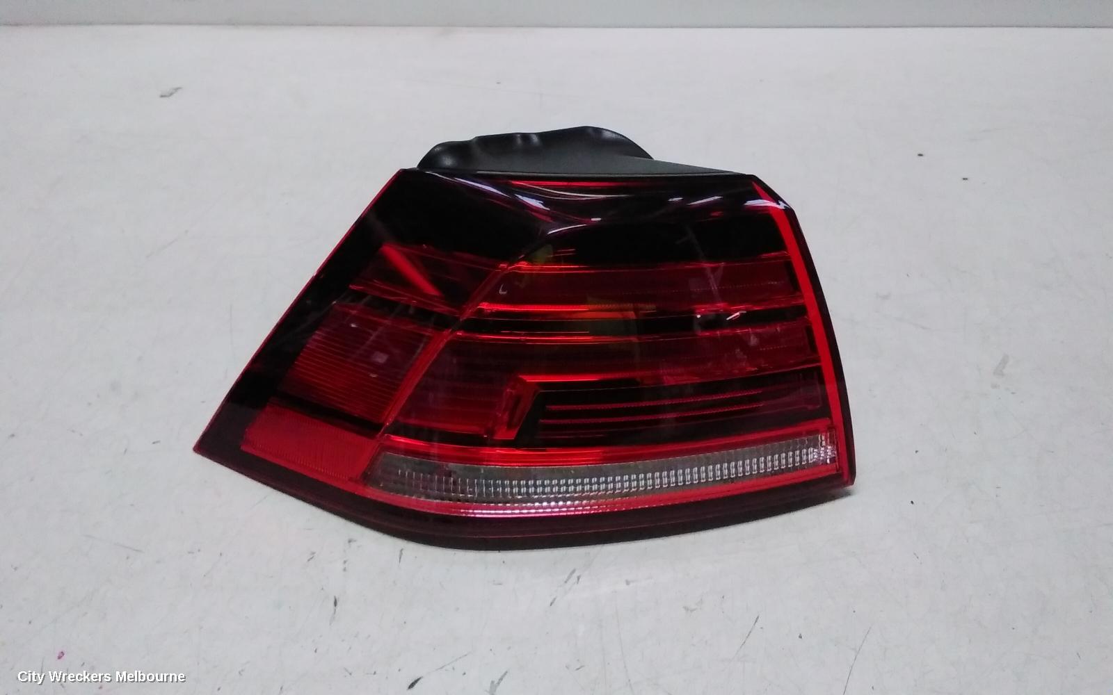 VOLKSWAGEN GOLF LEFT TAILLIGHT, GEN 7, HATCH, STANDARD/GTI/R-LINE, LED TYPE, 03/2017 - 08/2020