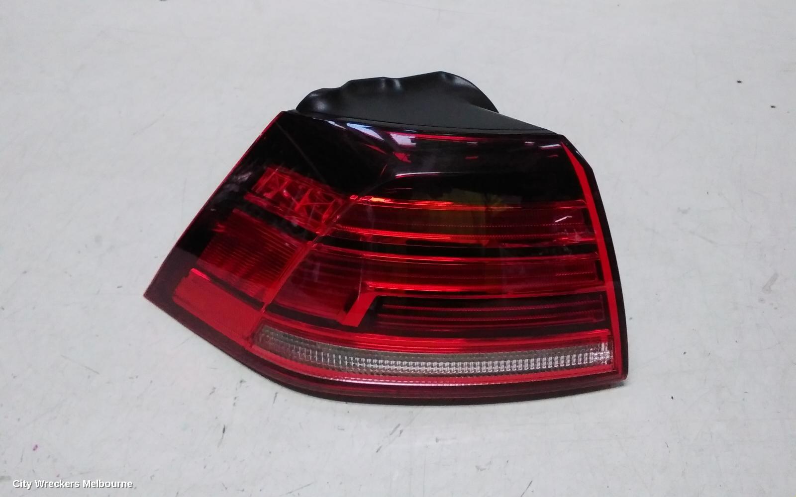 VOLKSWAGEN GOLF LEFT TAILLIGHT, GEN 7, HATCH, STANDARD/GTI/R-LINE, LED TYPE, 03/2017 - 08/2020