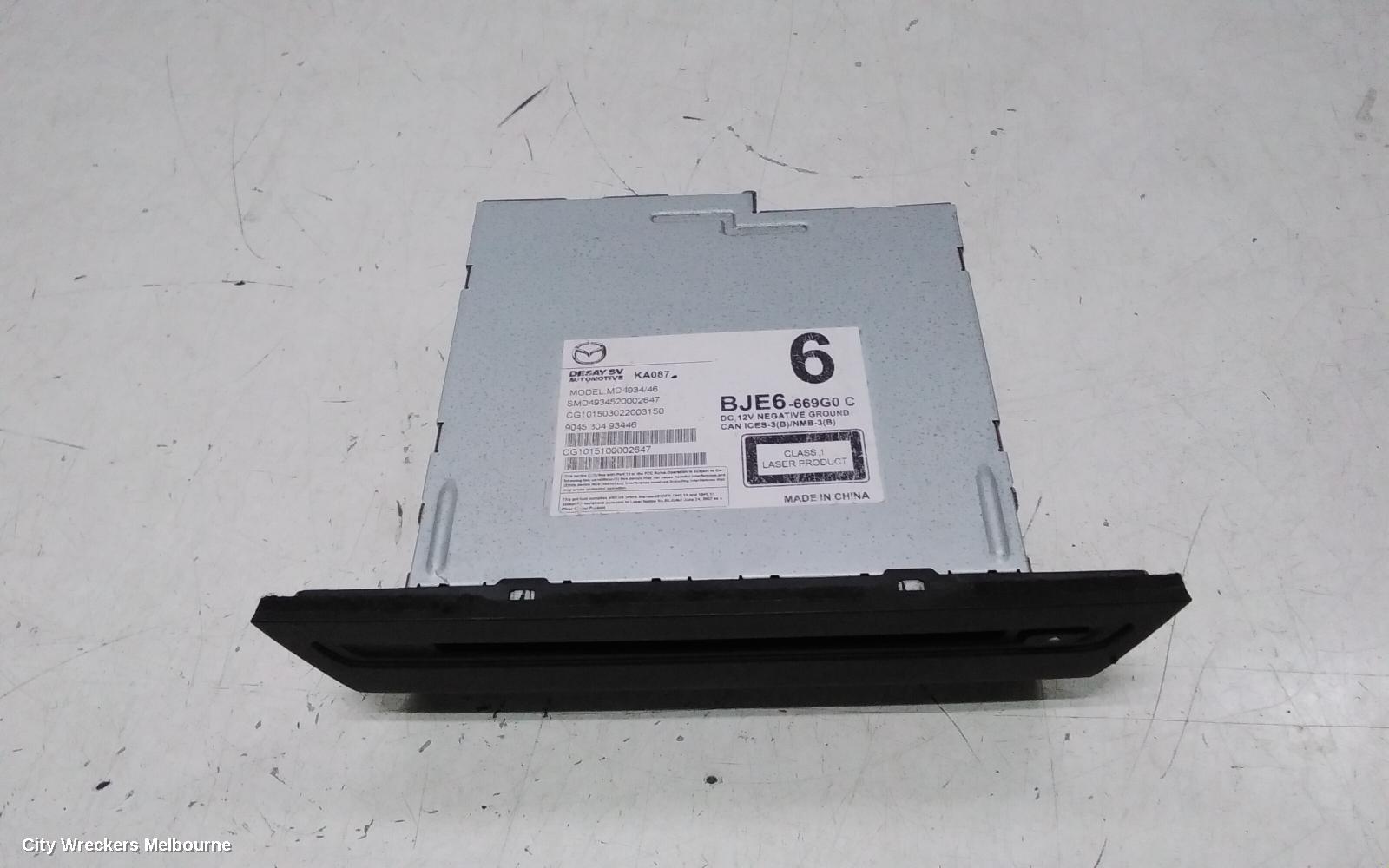 MAZDA 3 RADIO/CD/DVD/SAT/TV, DISPLAY UNIT, NON SAT NAV TYPE, BM-BN, 11/2013 - 02/2019