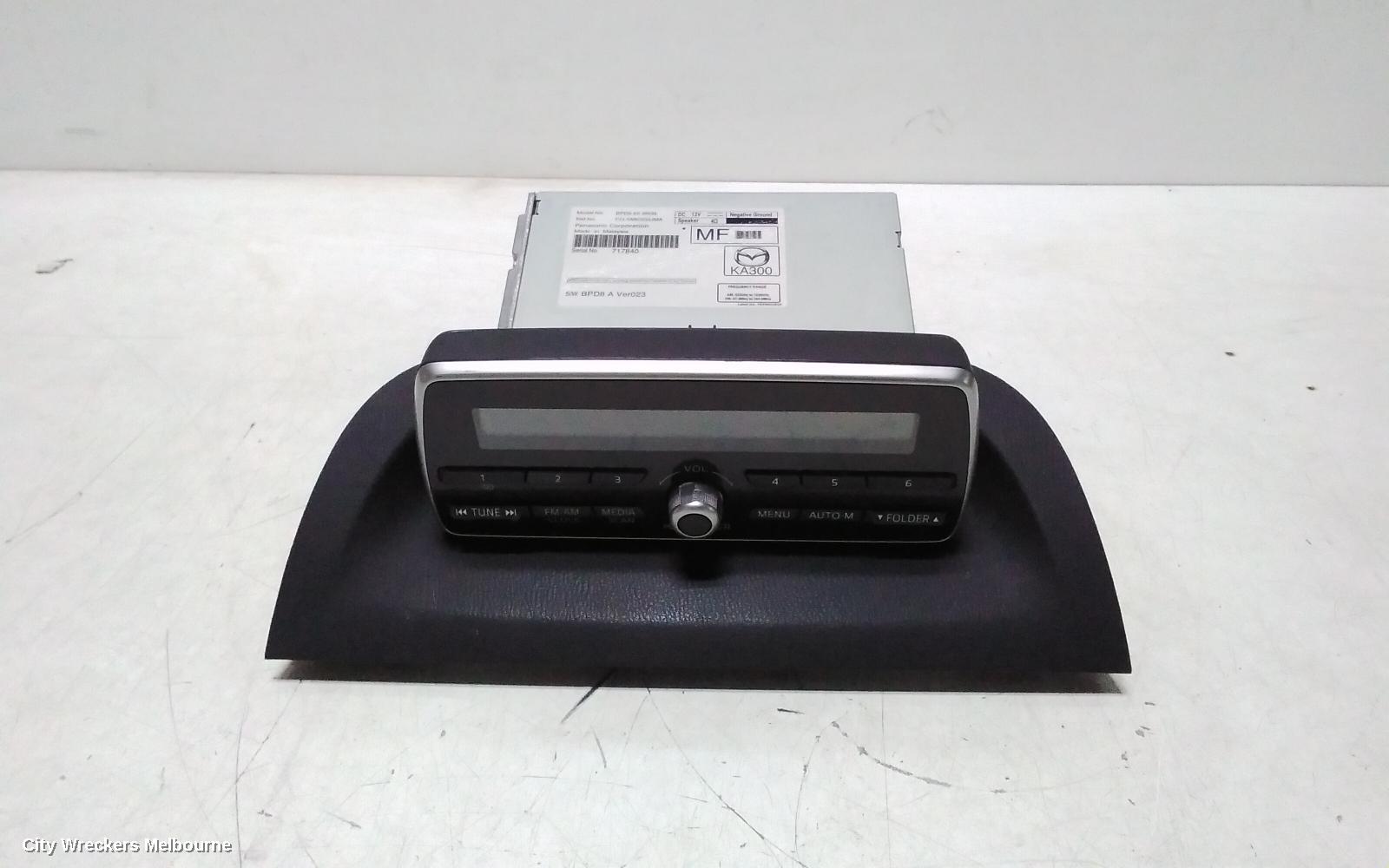 MAZDA 3 RADIO/CD/DVD/SAT/TV, DISPLAY UNIT, NON SAT NAV TYPE, BM-BN, 11/2013 - 02/2019