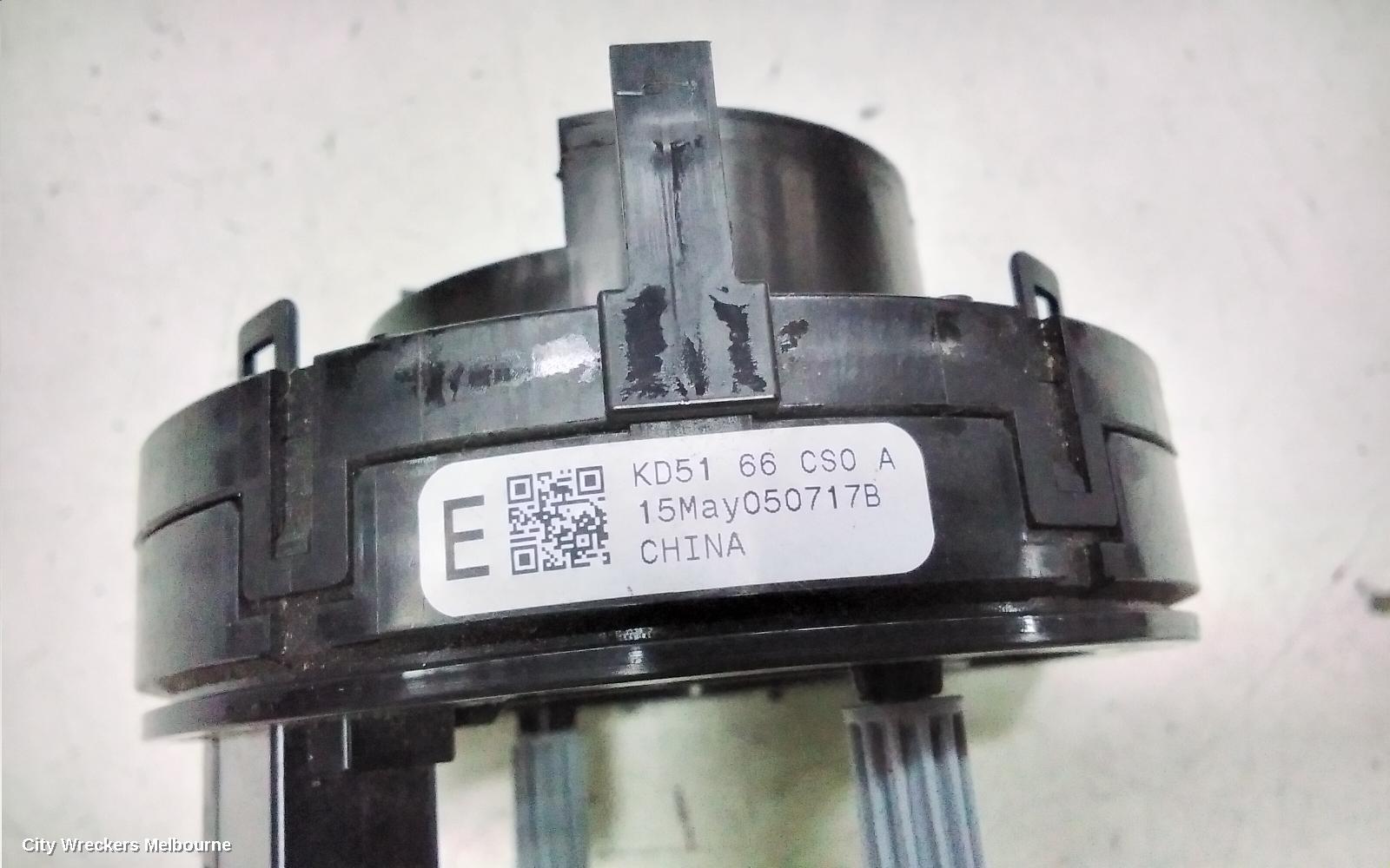 MAZDA 3 AIRBAG MODULE/SENSOR, CLOCKSPRING, BM, 06/2013 - 05/2016