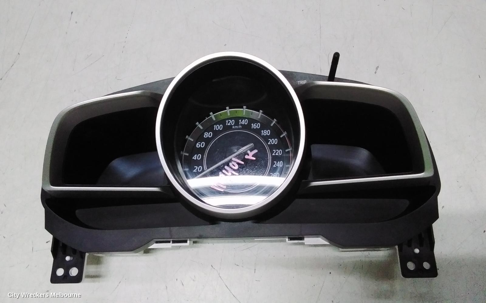 MAZDA 3 INSTRUMENT CLUSTER, INSTRUMENT CLUSTER, AUTO T/M, MAXX/NEO/SP25/TOURING, BM, 11/2013 - 05/2016