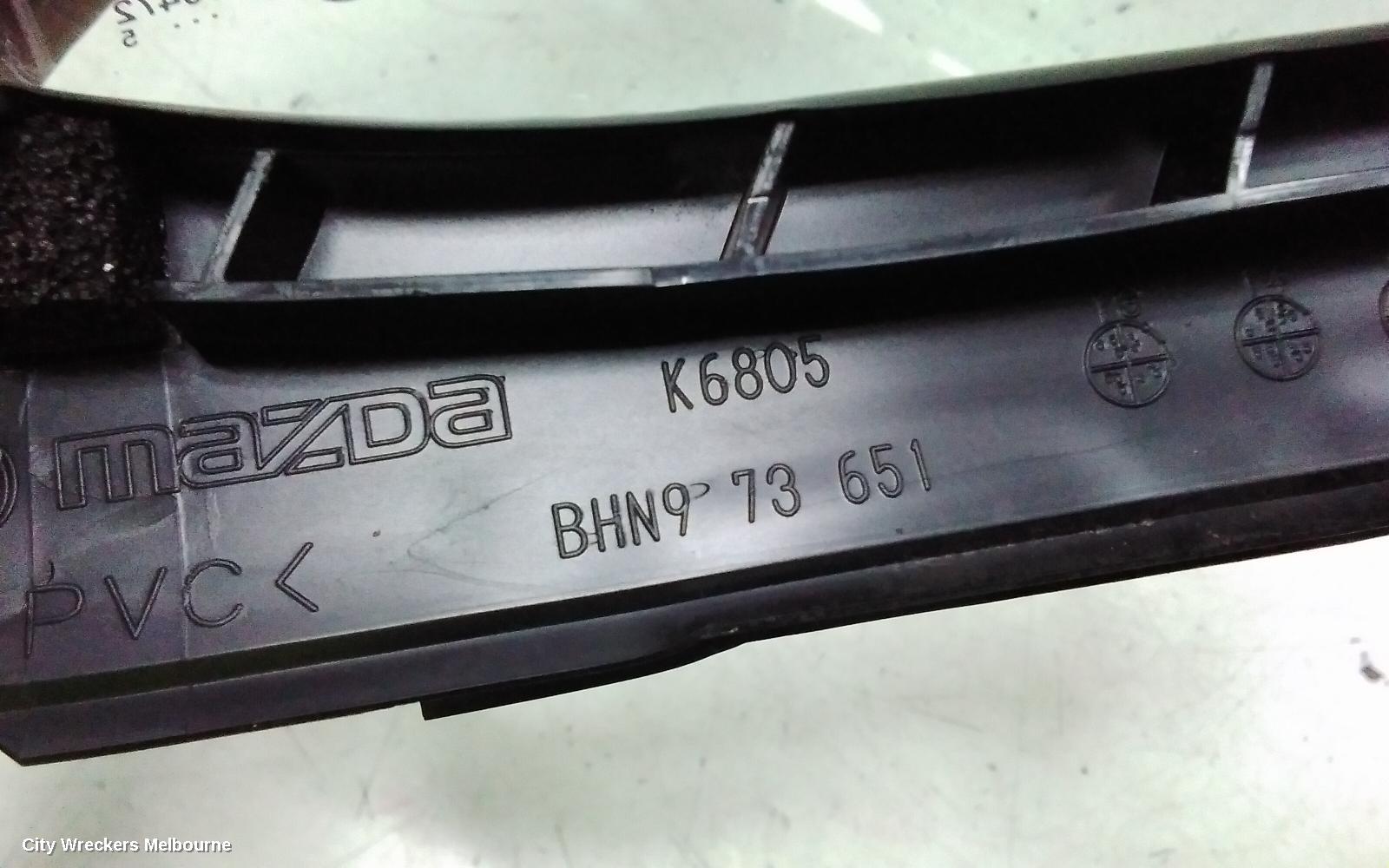 MAZDA 3 LEFT REAR 1/4 DOOR GLASS, BM-BN, STANDARD TINT TYPE, 06/2013 - 02/2019