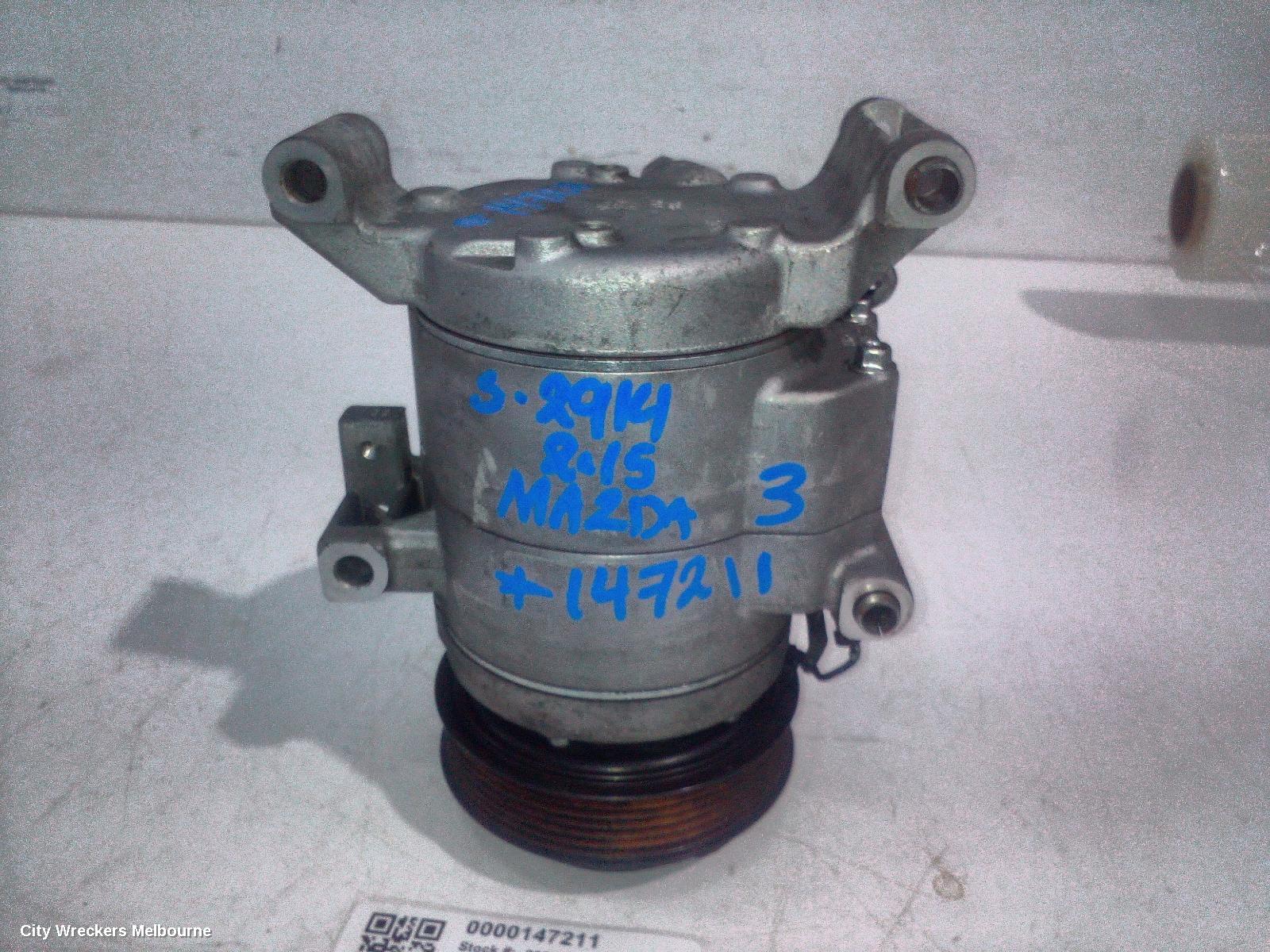 MAZDA 3 A/C COMPRESSOR, BM-BN, 11/2013 - 02/2019