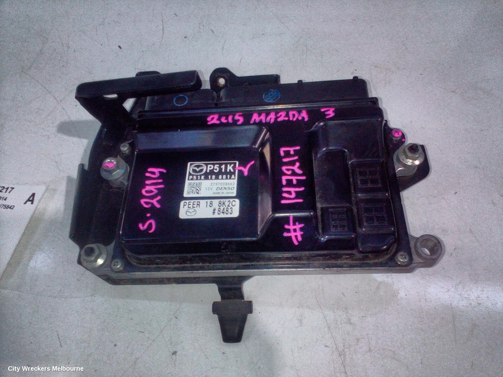 MAZDA 3 ECU, ENGINE ECU, 2.0, PETROL, SKYACTIV-G, ECU ONLY, BM, 11/2013 - 05/2016
