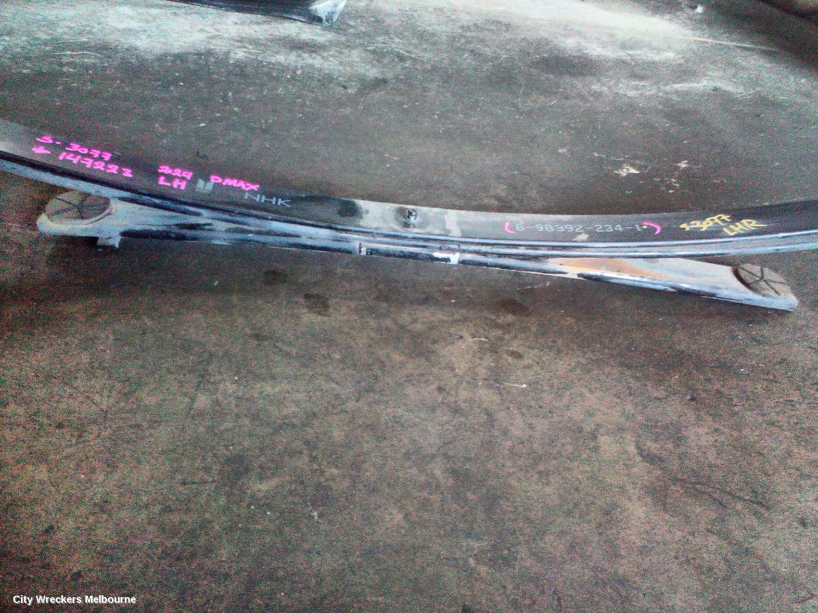 ISUZU DMAX REAR LEAF SPRING, RG, LH SIDE, STANDARD HEIGHT, 07/2020 ONWARDS