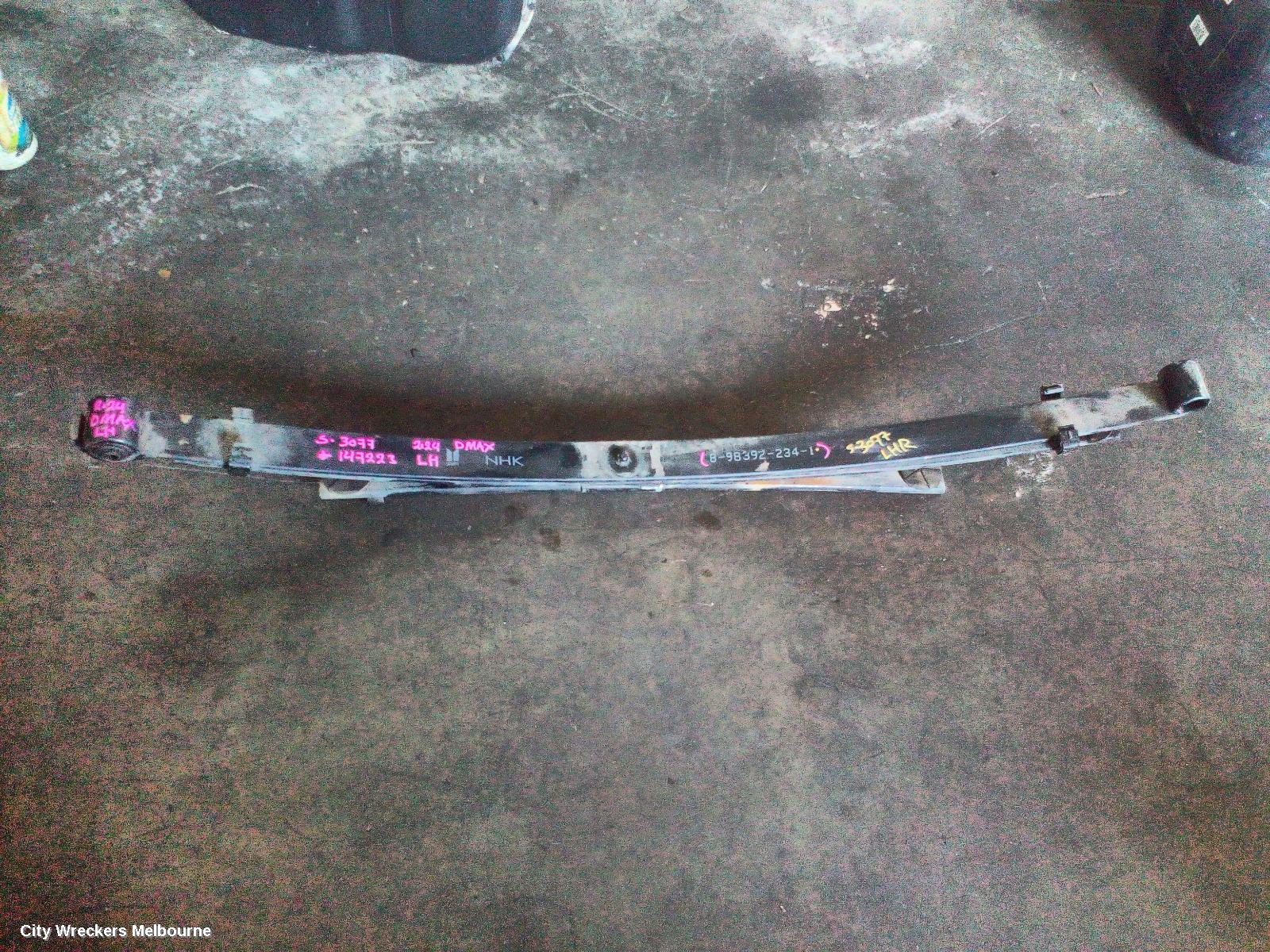 ISUZU DMAX REAR LEAF SPRING, RG, LH SIDE, STANDARD HEIGHT, 07/2020 ONWARDS