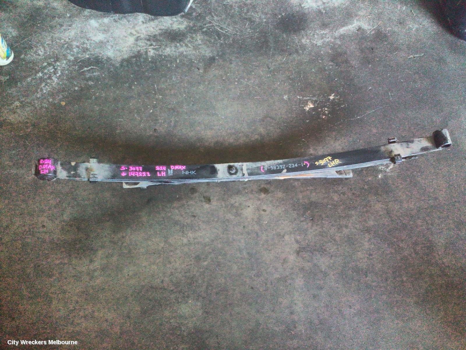 ISUZU DMAX REAR LEAF SPRING, RG, LH SIDE, STANDARD HEIGHT, 07/2020 ONWARDS