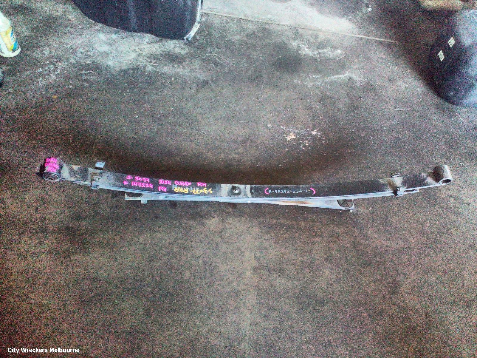 ISUZU DMAX REAR LEAF SPRING, RG, RH SIDE, STANDARD HEIGHT, 07/2020 ONWARDS