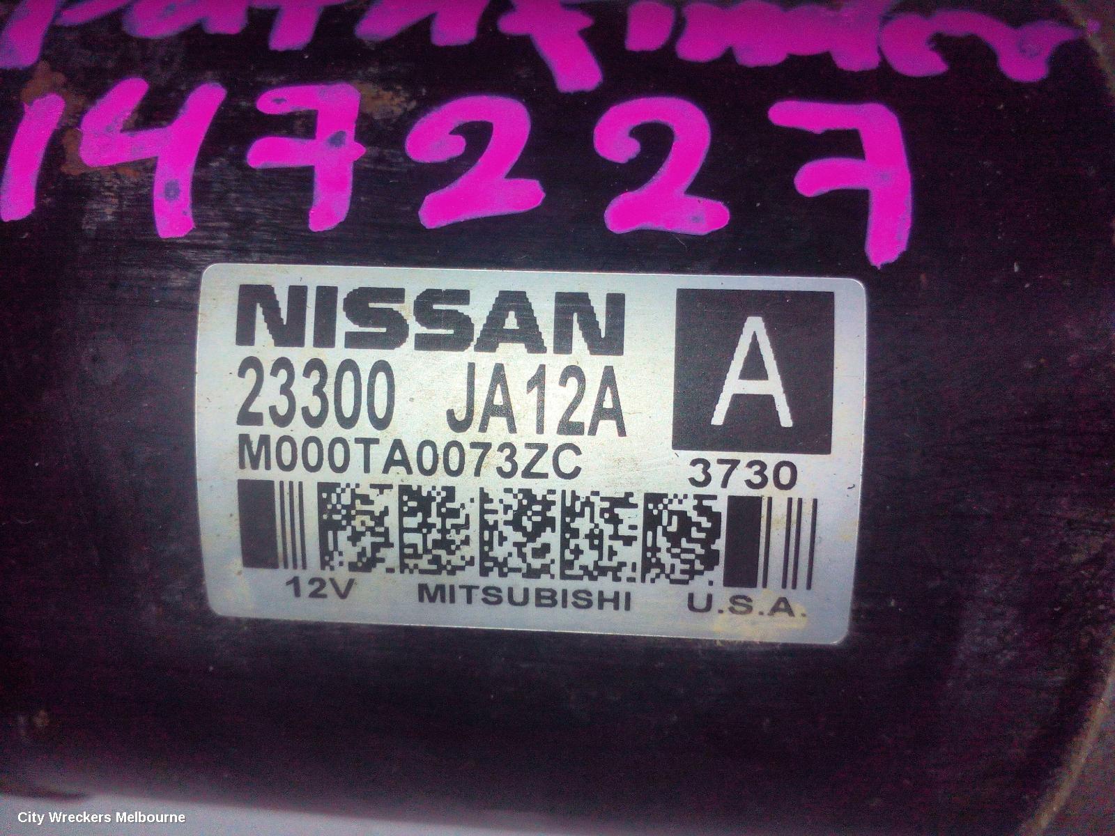 NISSAN PATHFINDER STARTER, PETROL, 3.5, VQ35, R52, 06/2013 - 04/2021